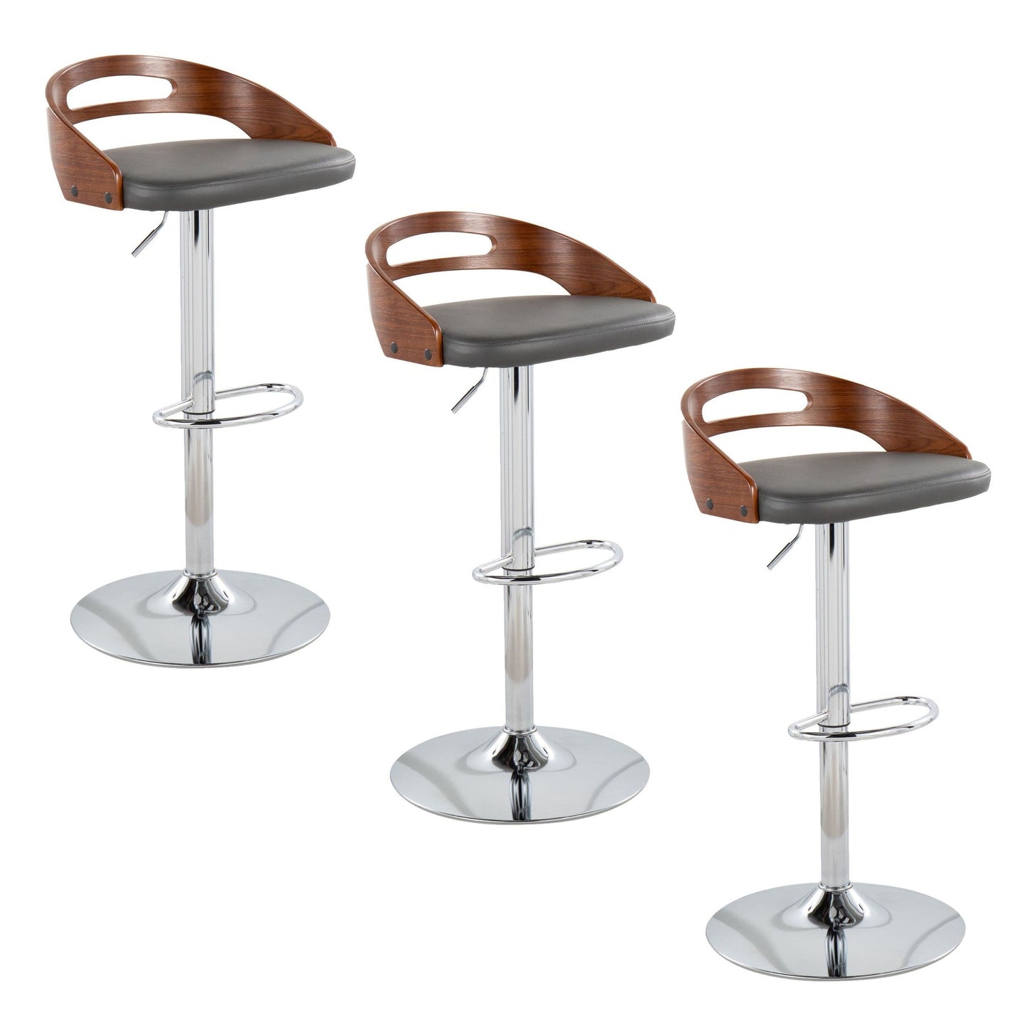 Majestic Office Furniture Adjustable Barstool - Set Of 3