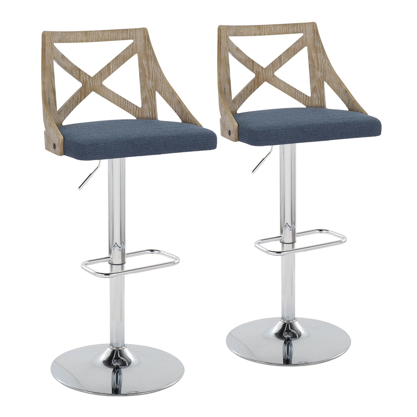 Majestic Office Furniture Adjustable Barstool - Set of 2