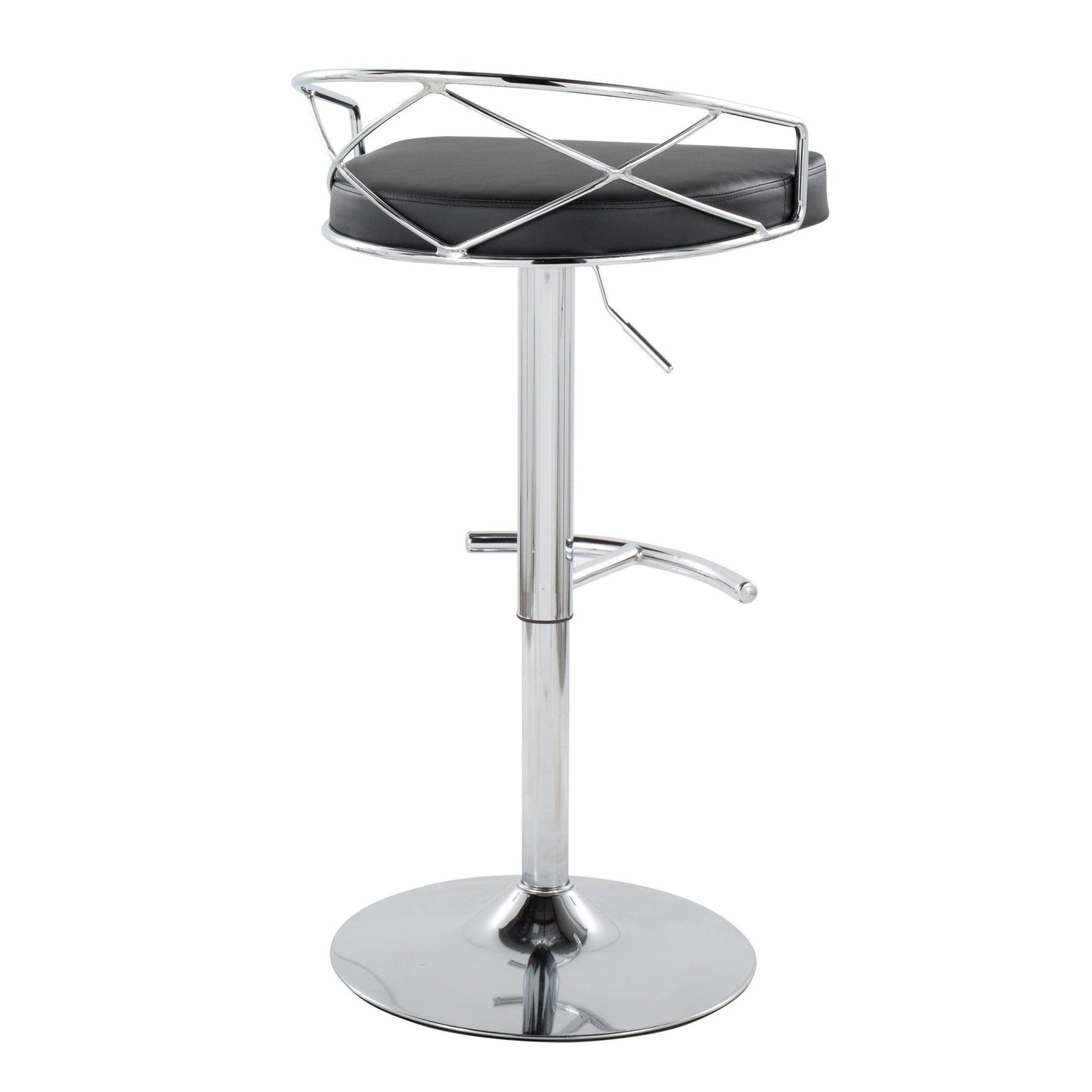 Majestic Office Furniture Glam Adjustable Barstool - Set of 2