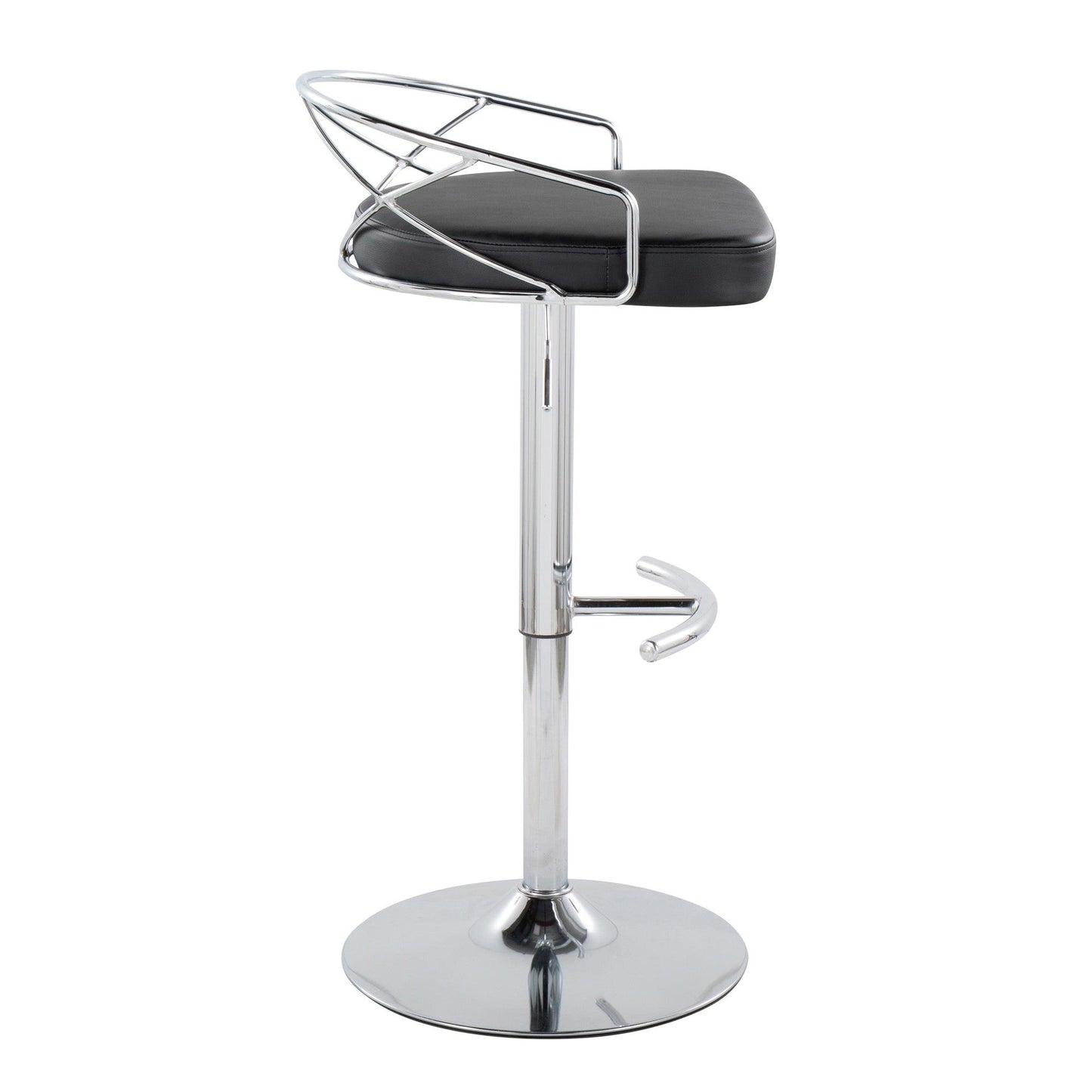 Majestic Office Furniture Glam Adjustable Barstool - Set of 2