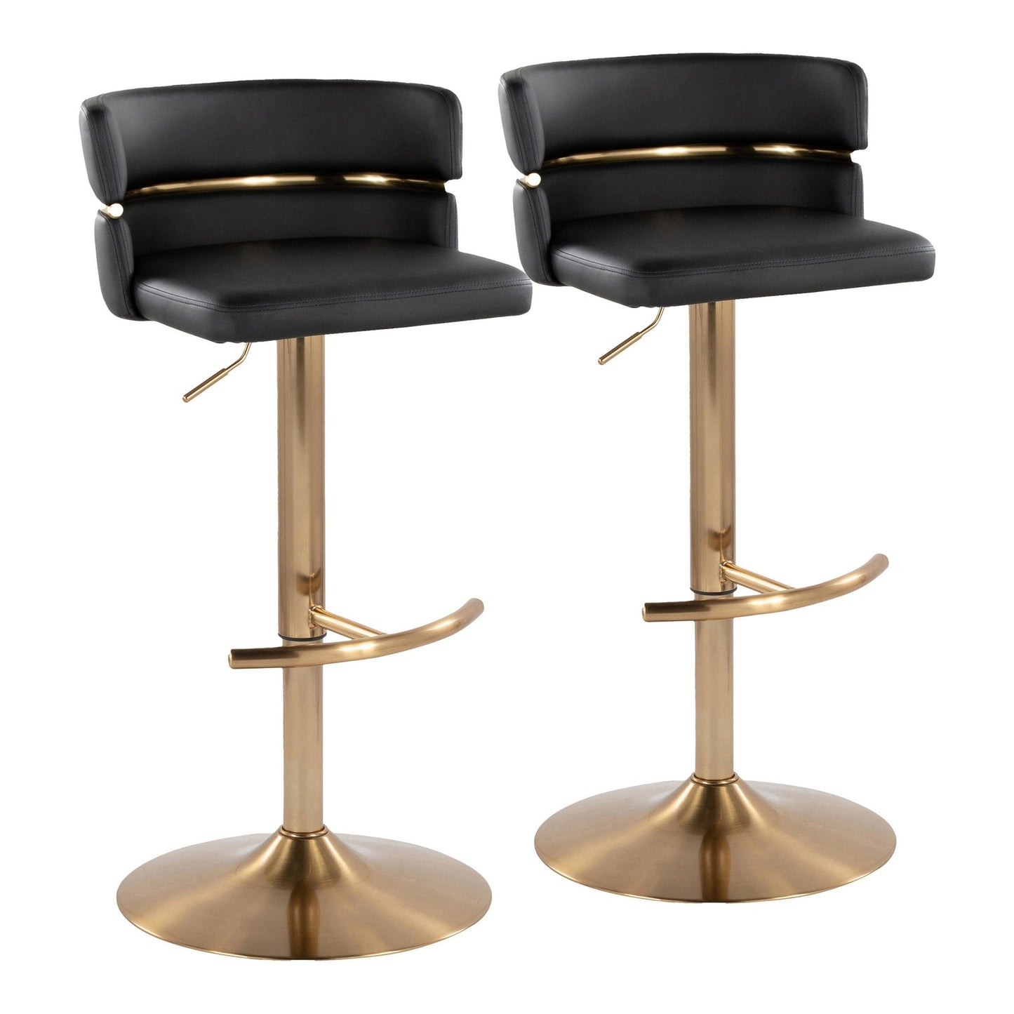 Majestic Office Furniture Adjustable Barstool - Set of 2