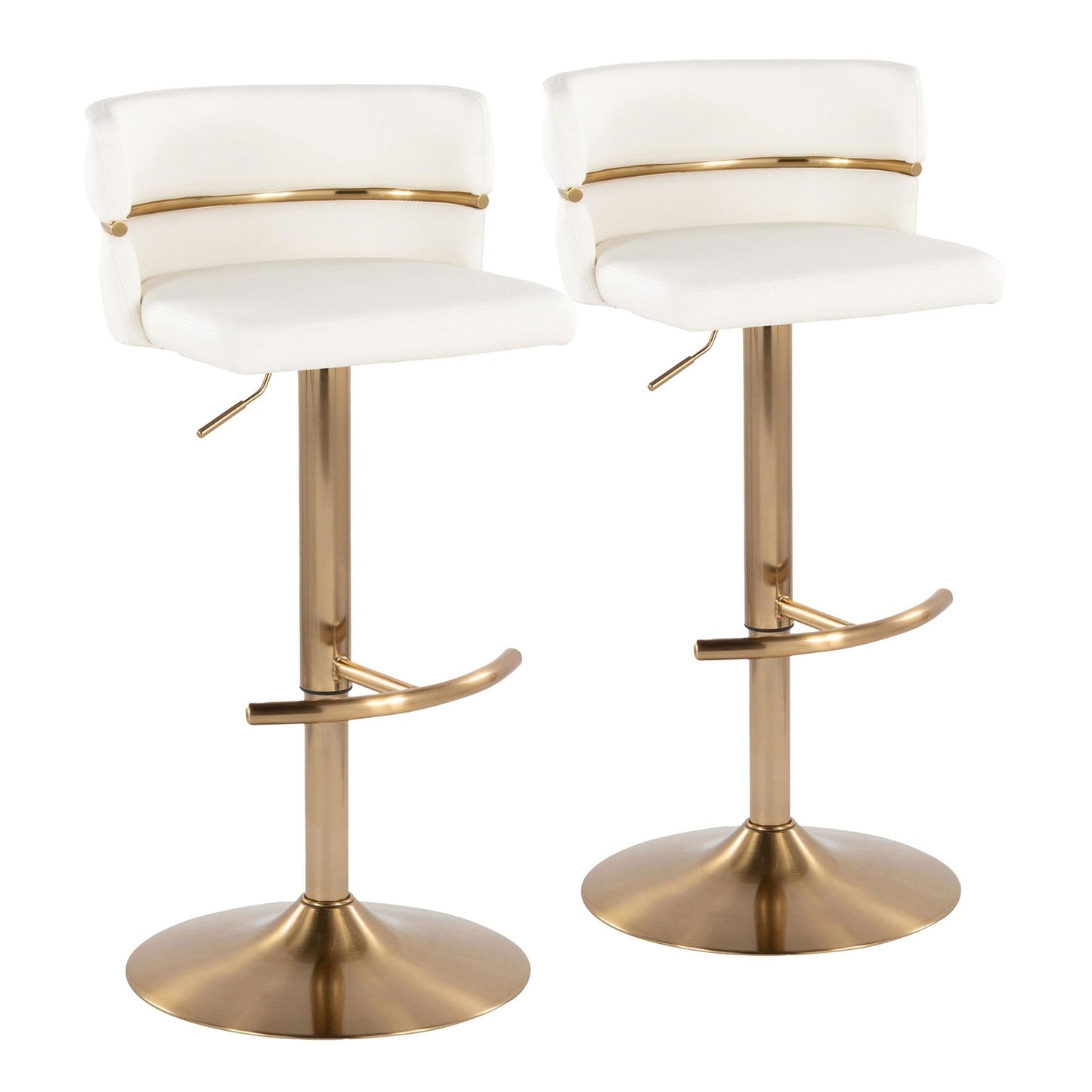 Majestic Office Furniture Adjustable Barstool - Set of 2