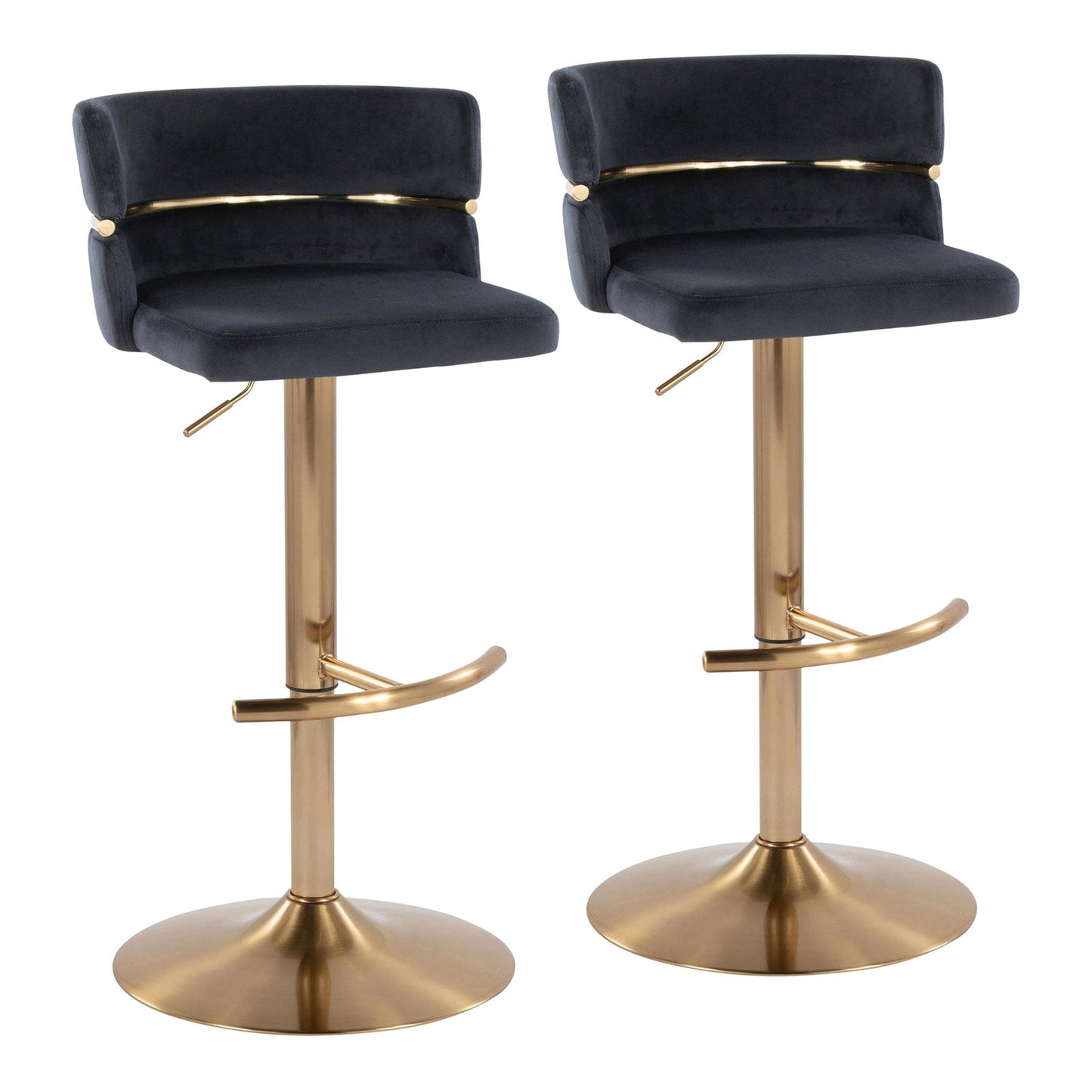 Majestic Office Furniture Adjustable Barstool - Set of 2