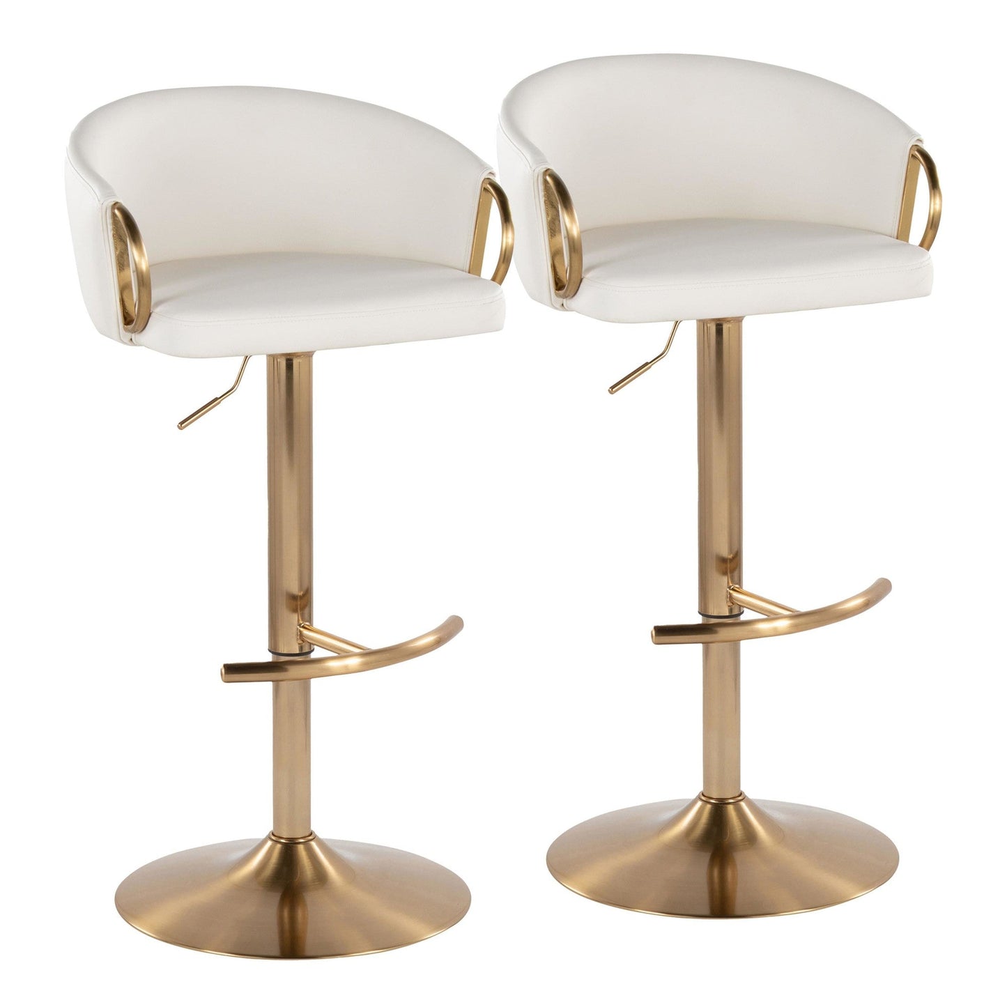 Majestic Office Furniture Adjustable Barstool - Set of 2