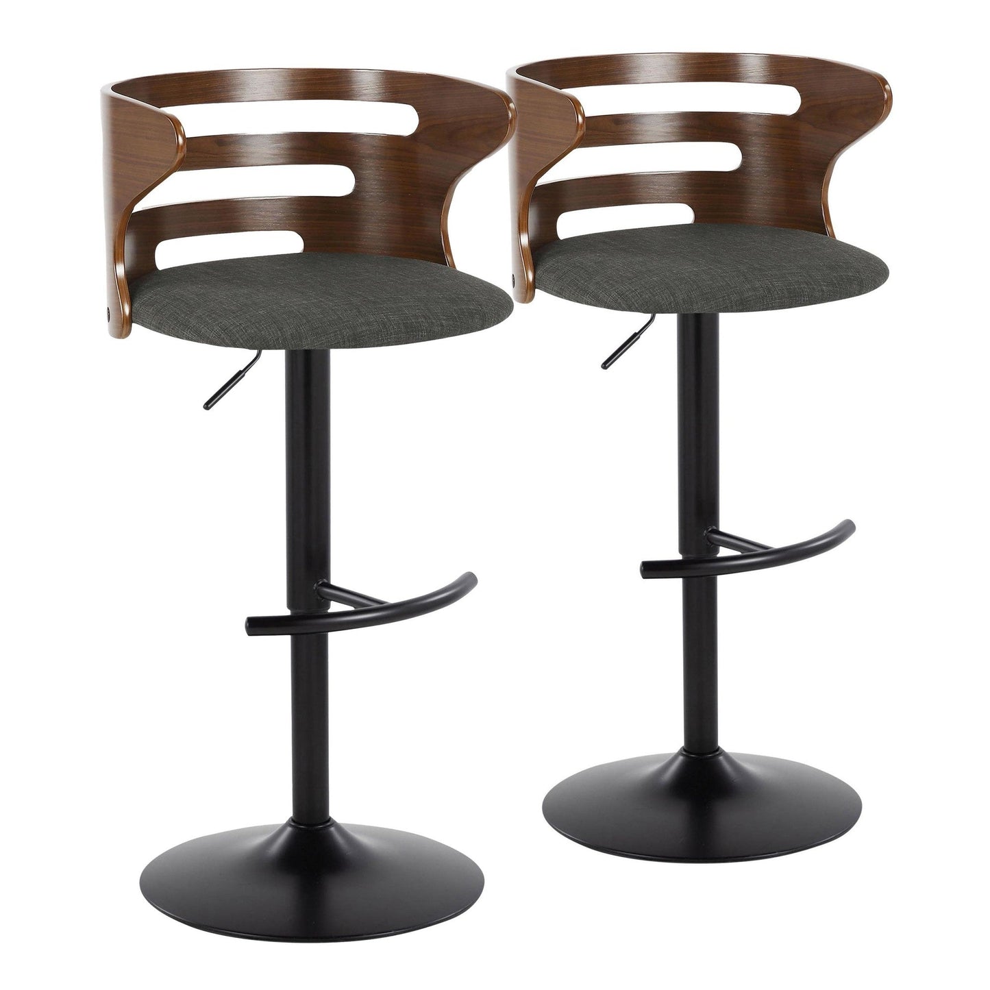Majestic Office Furniture Adjustable Barstool - Set of 2