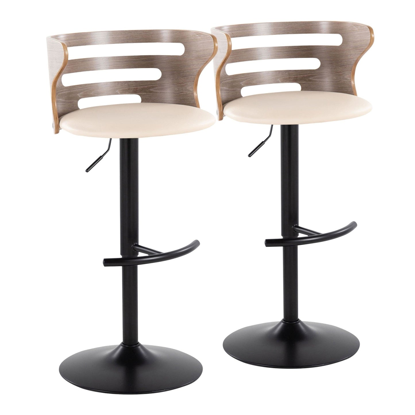 Majestic Office Furniture Adjustable Barstool - Set of 2