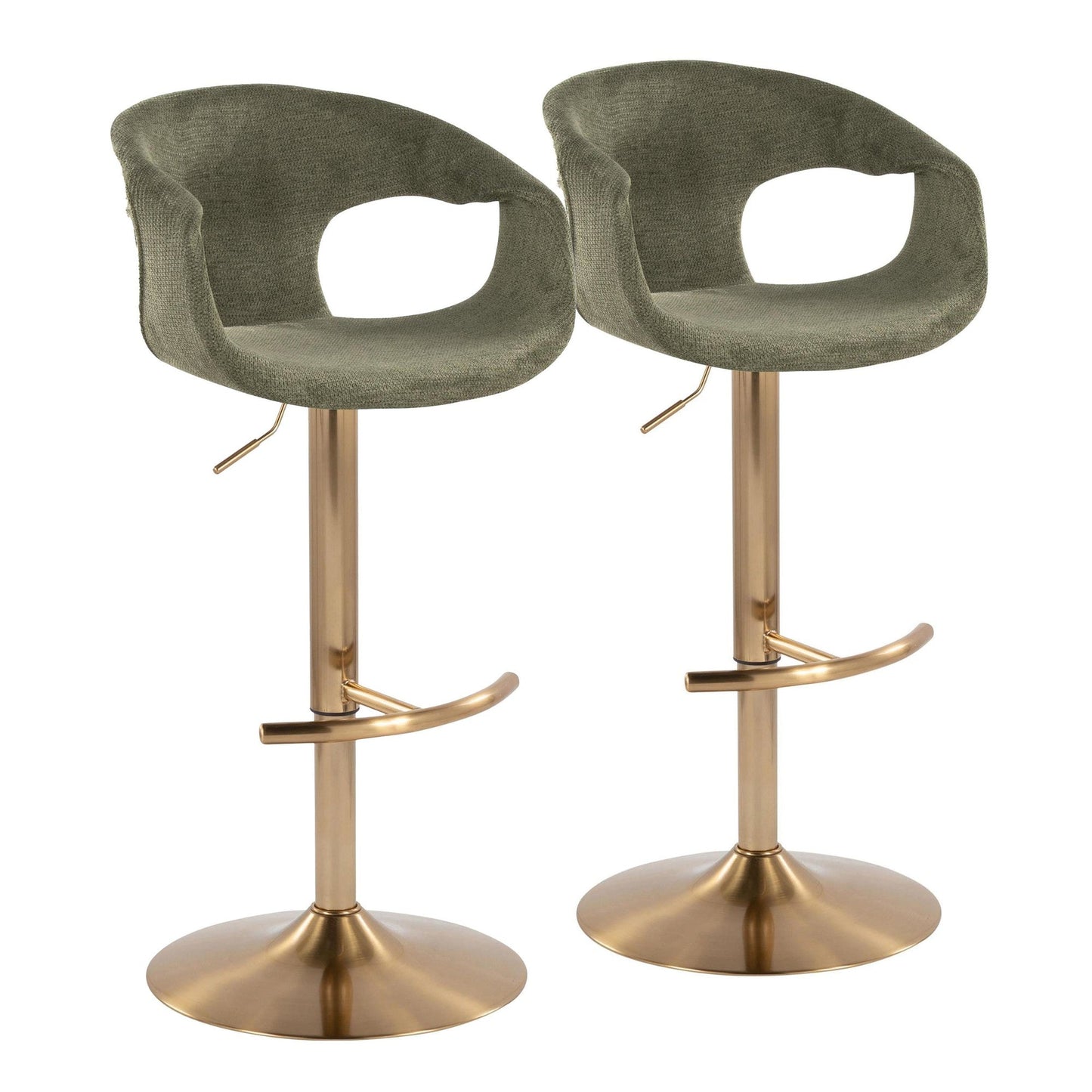 Majestic Office Furniture Adjustable Barstool - Set of 2