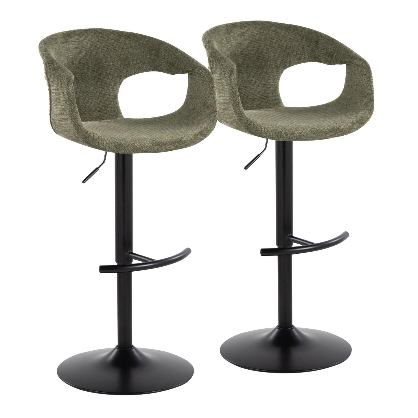Majestic Office Furniture Adjustable Barstool - Set of 2