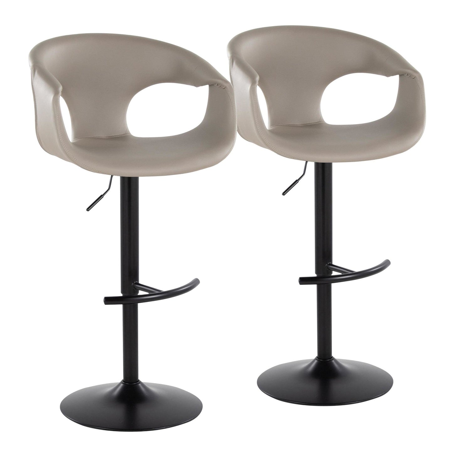 Majestic Office Furniture Adjustable Barstool - Set of 2