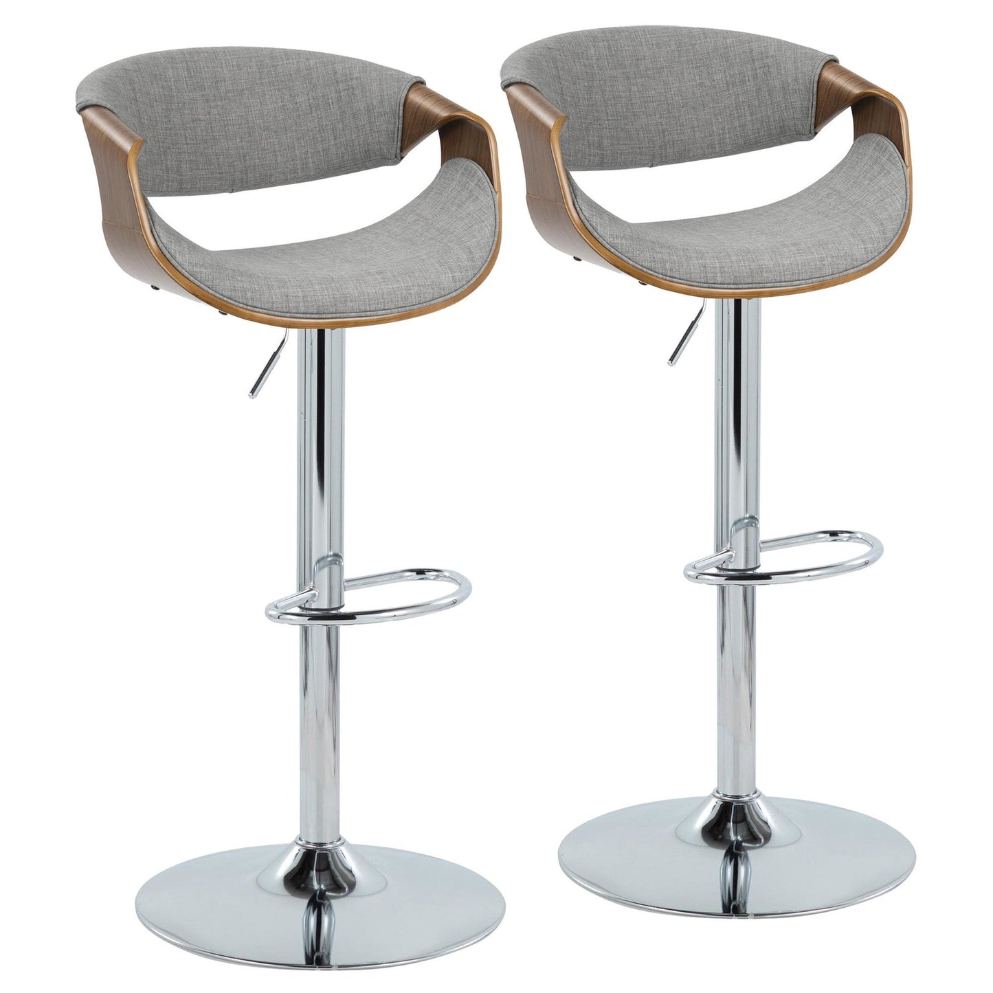 Majestic Office Furniture Adjustable Barstool - Set of 2