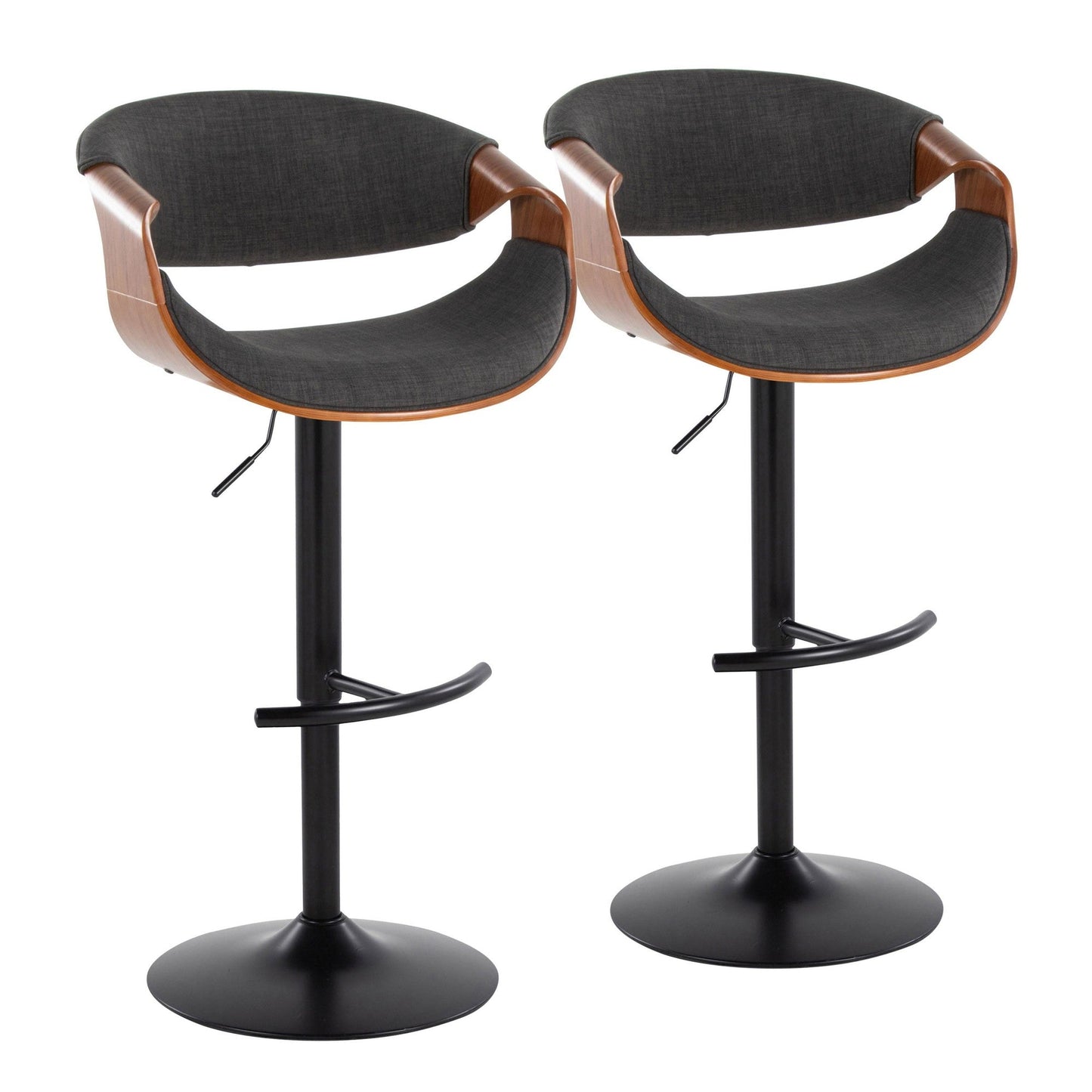 Majestic Office Furniture Adjustable Barstool - Set of 2