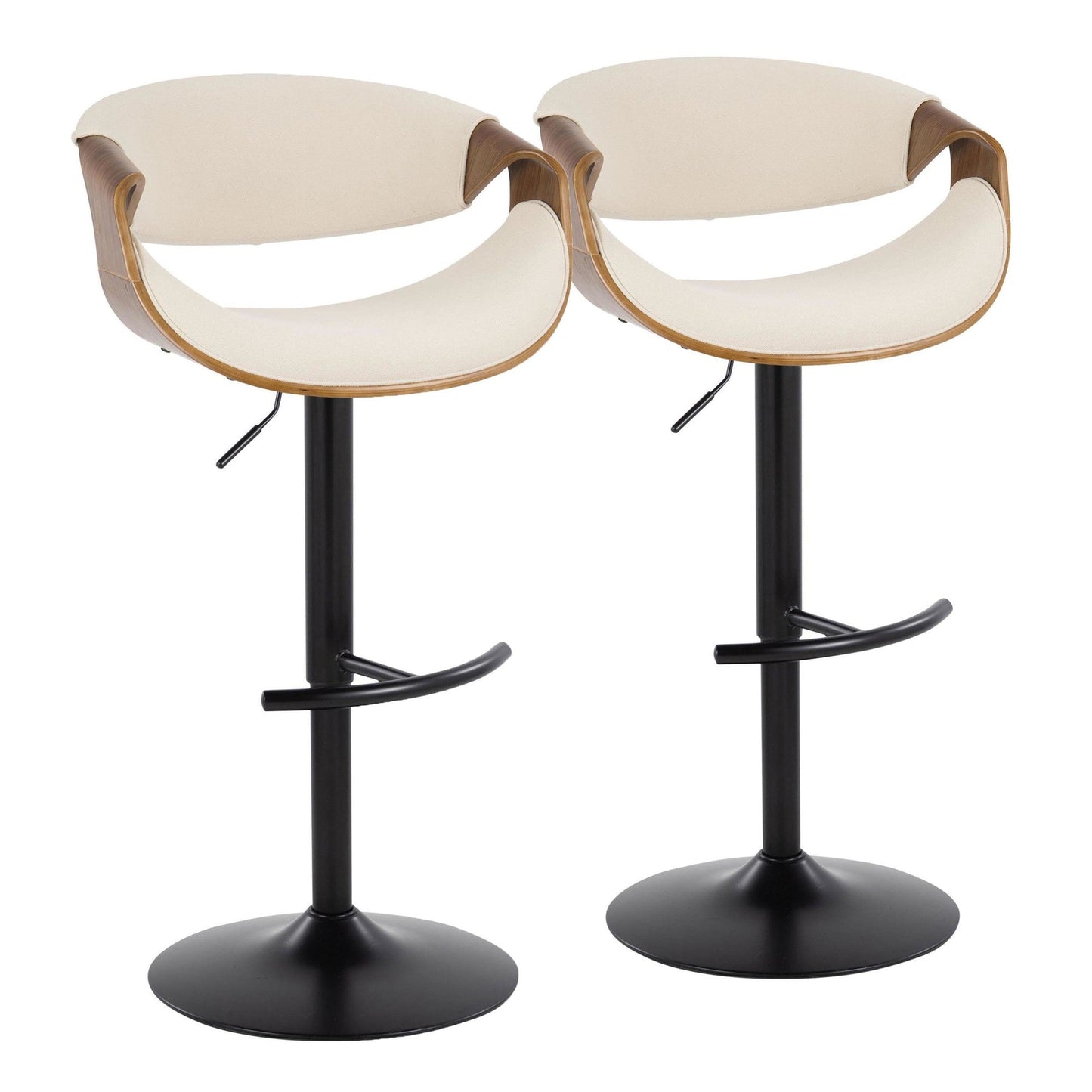Majestic Office Furniture Adjustable Barstool - Set of 2