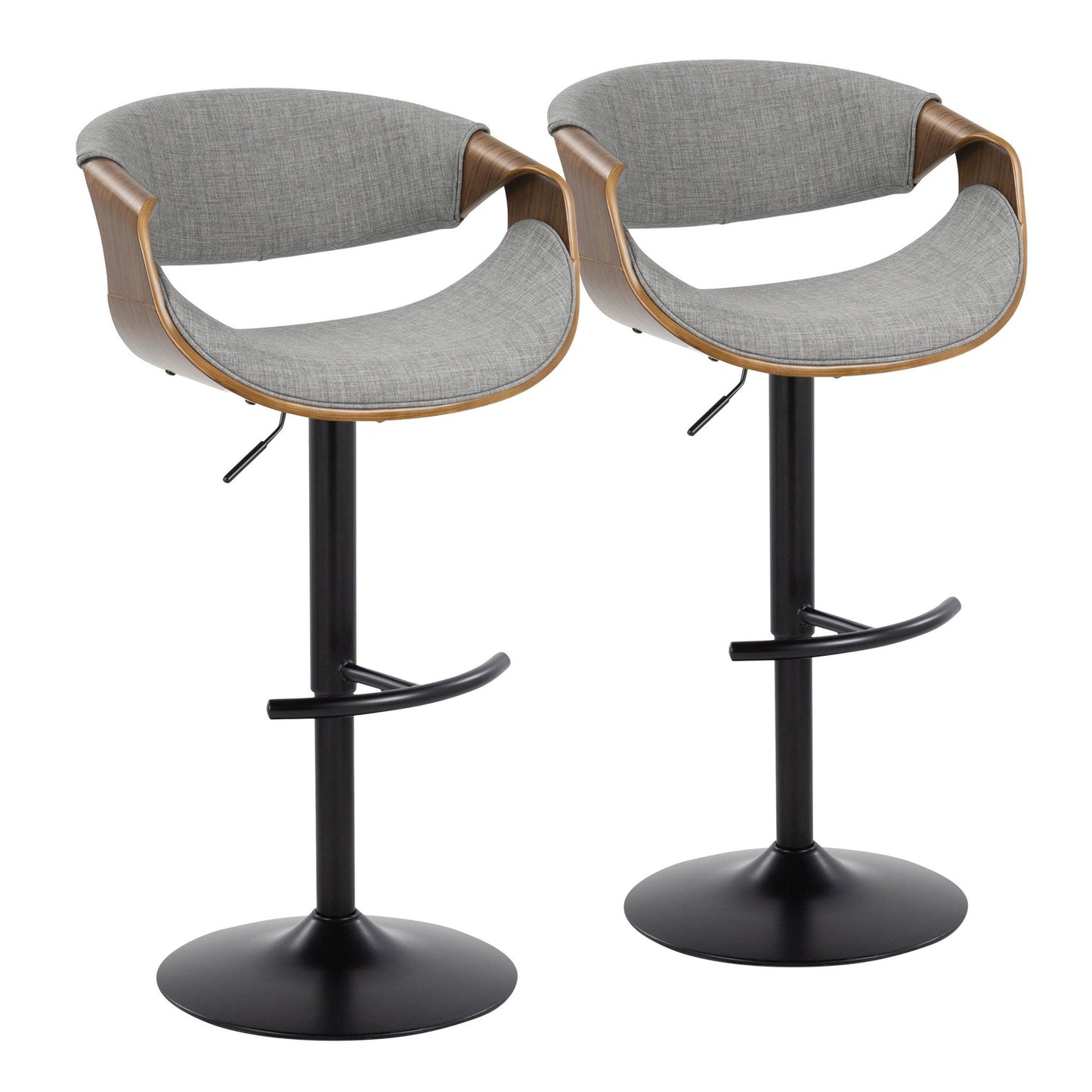 Majestic Office Furniture Adjustable Barstool - Set of 2