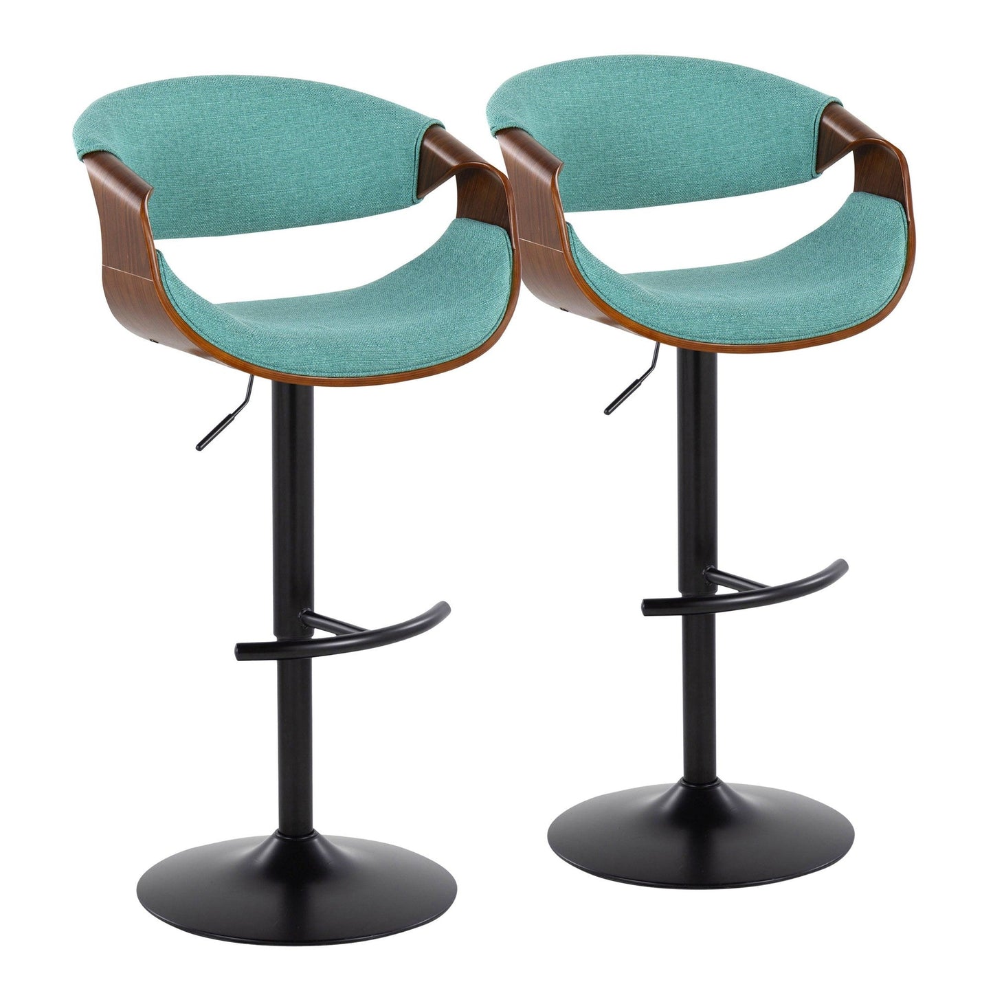 Majestic Office Furniture Adjustable Barstool - Set of 2