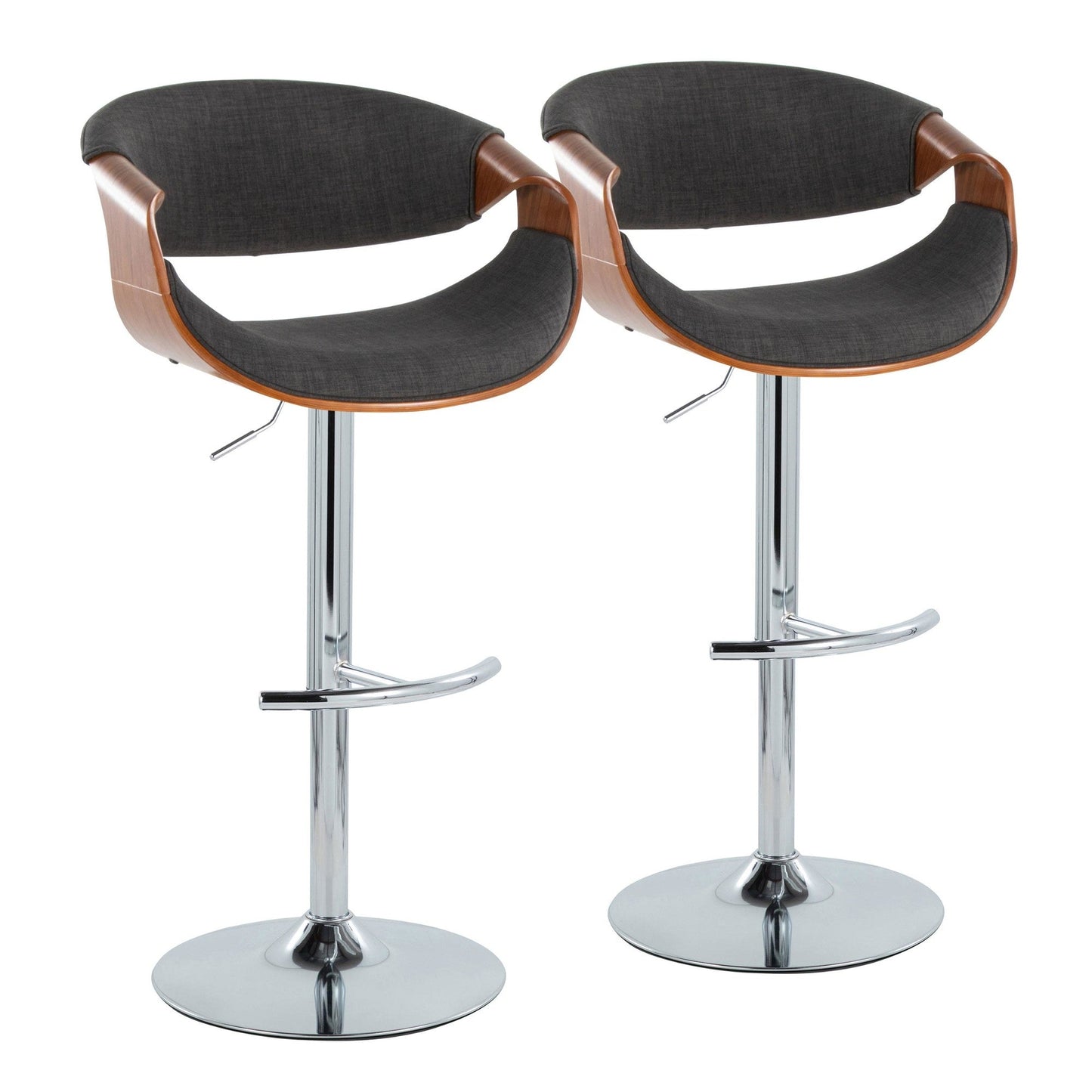 Majestic Office Furniture Adjustable Barstool - Set of 2