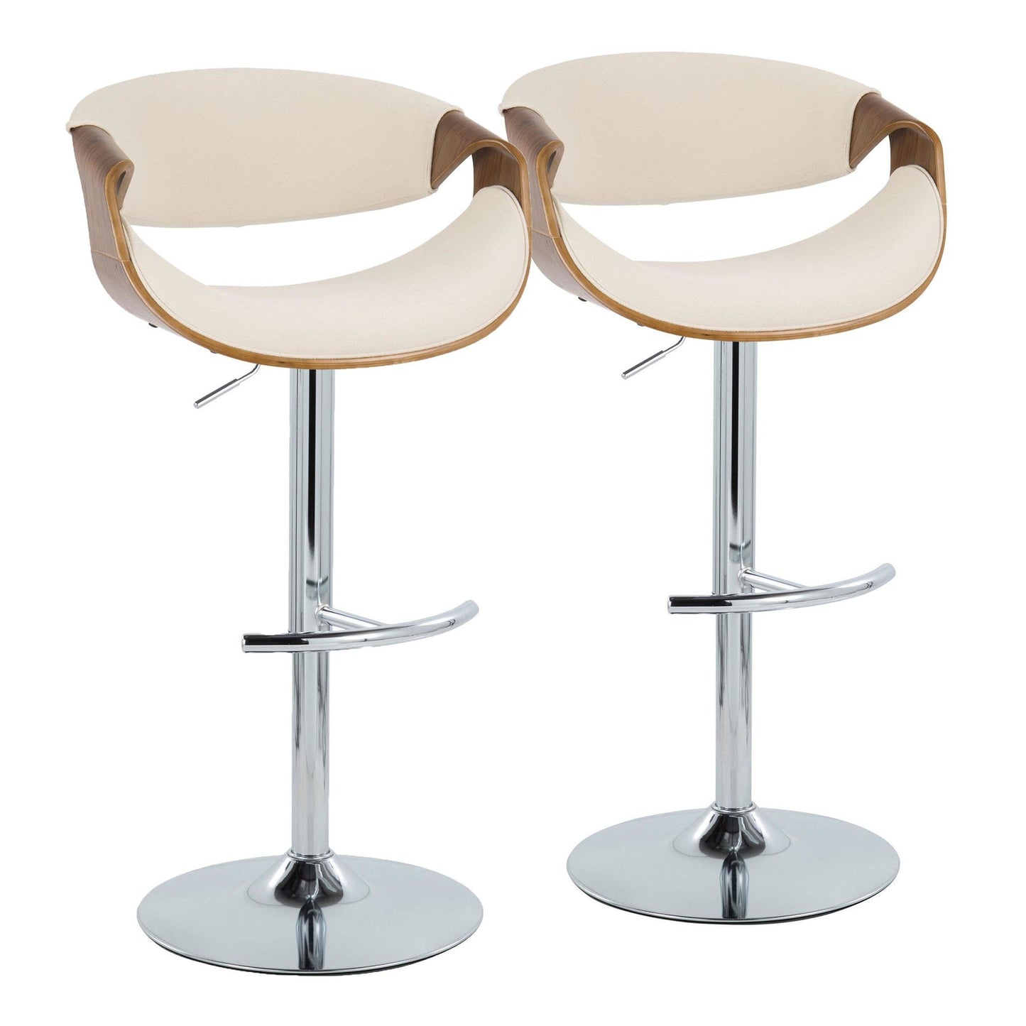 Majestic Office Furniture Adjustable Barstool - Set of 2