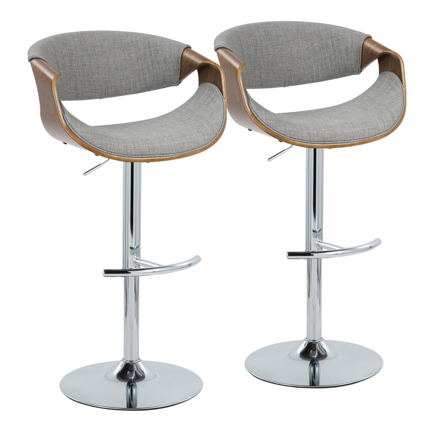 Majestic Office Furniture Adjustable Barstool - Set of 2
