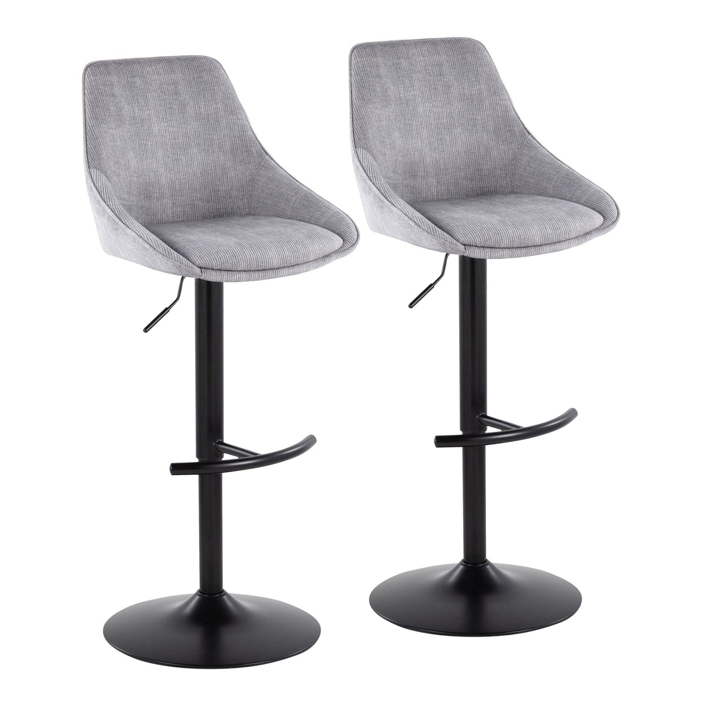 Majestic Office Furniture Adjustable Barstool - Set of 2