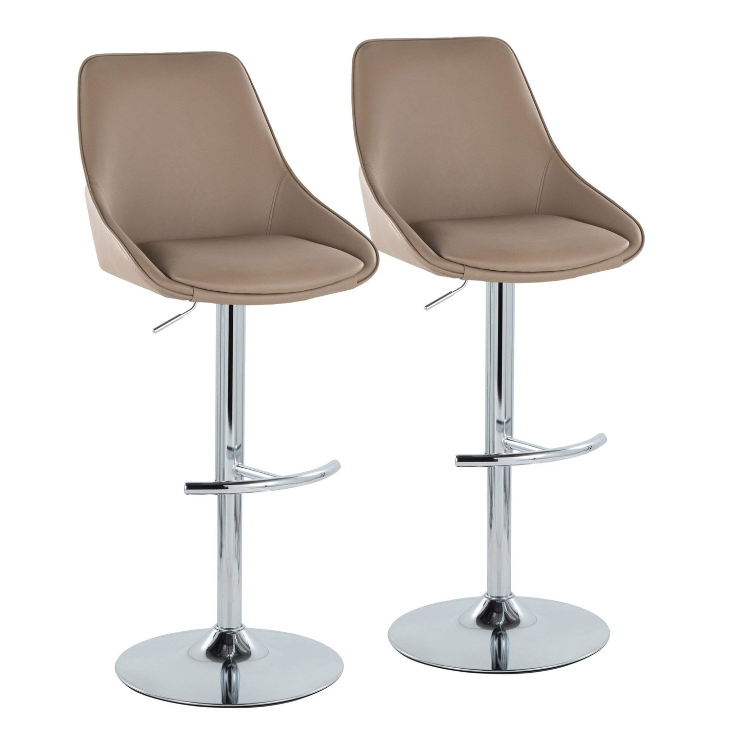 Majestic Office Furniture Adjustable Barstool - Set of 2