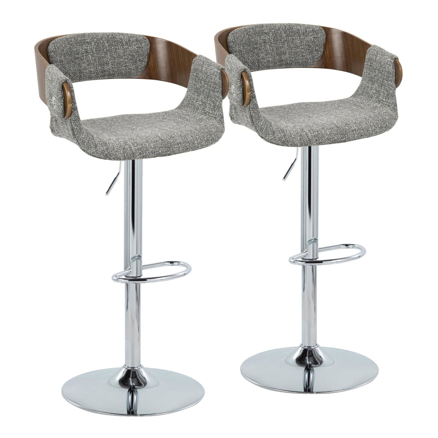 Majestic Office Furniture Adjustable Barstool - Set of 2