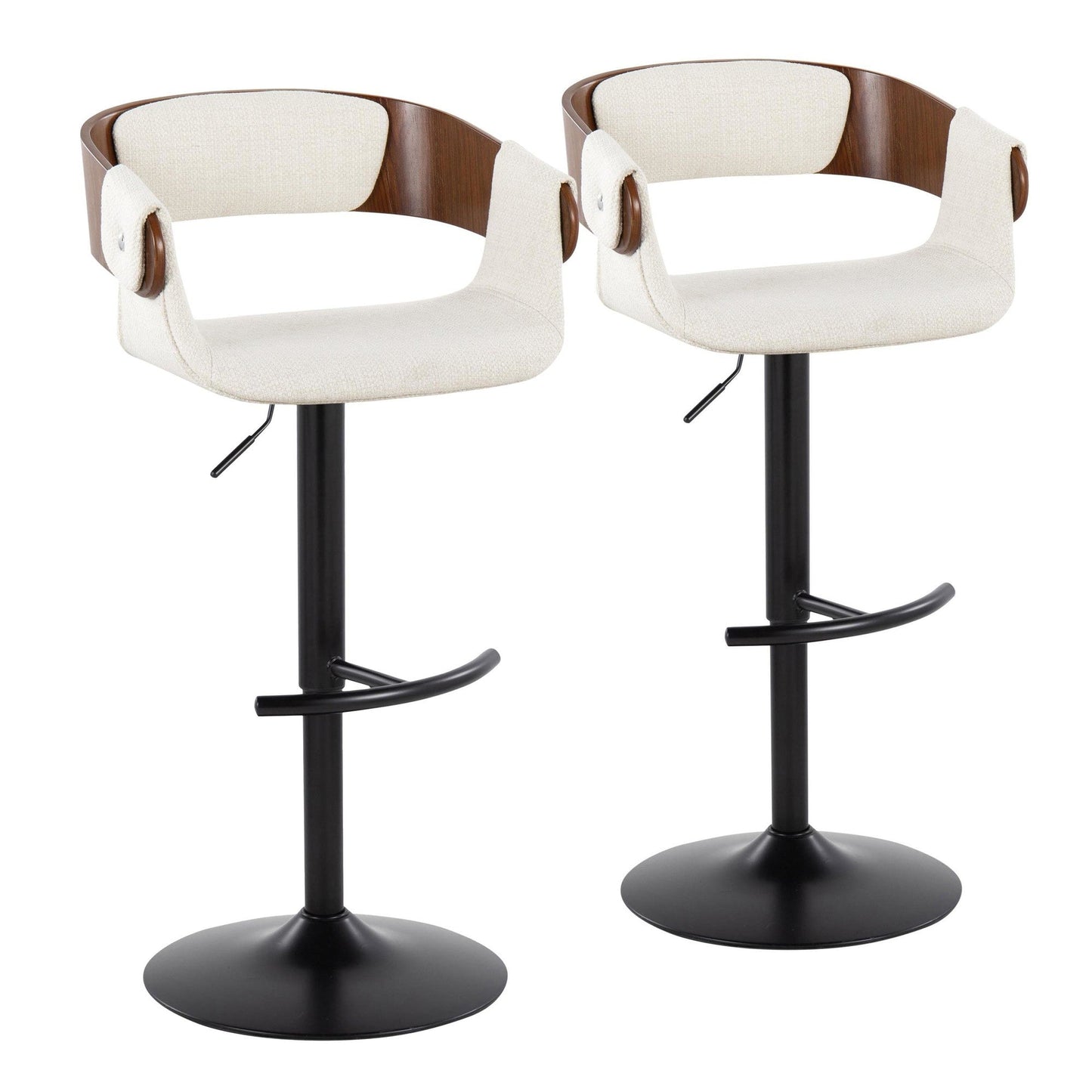 Majestic Office Furniture Adjustable Barstool - Set of 2