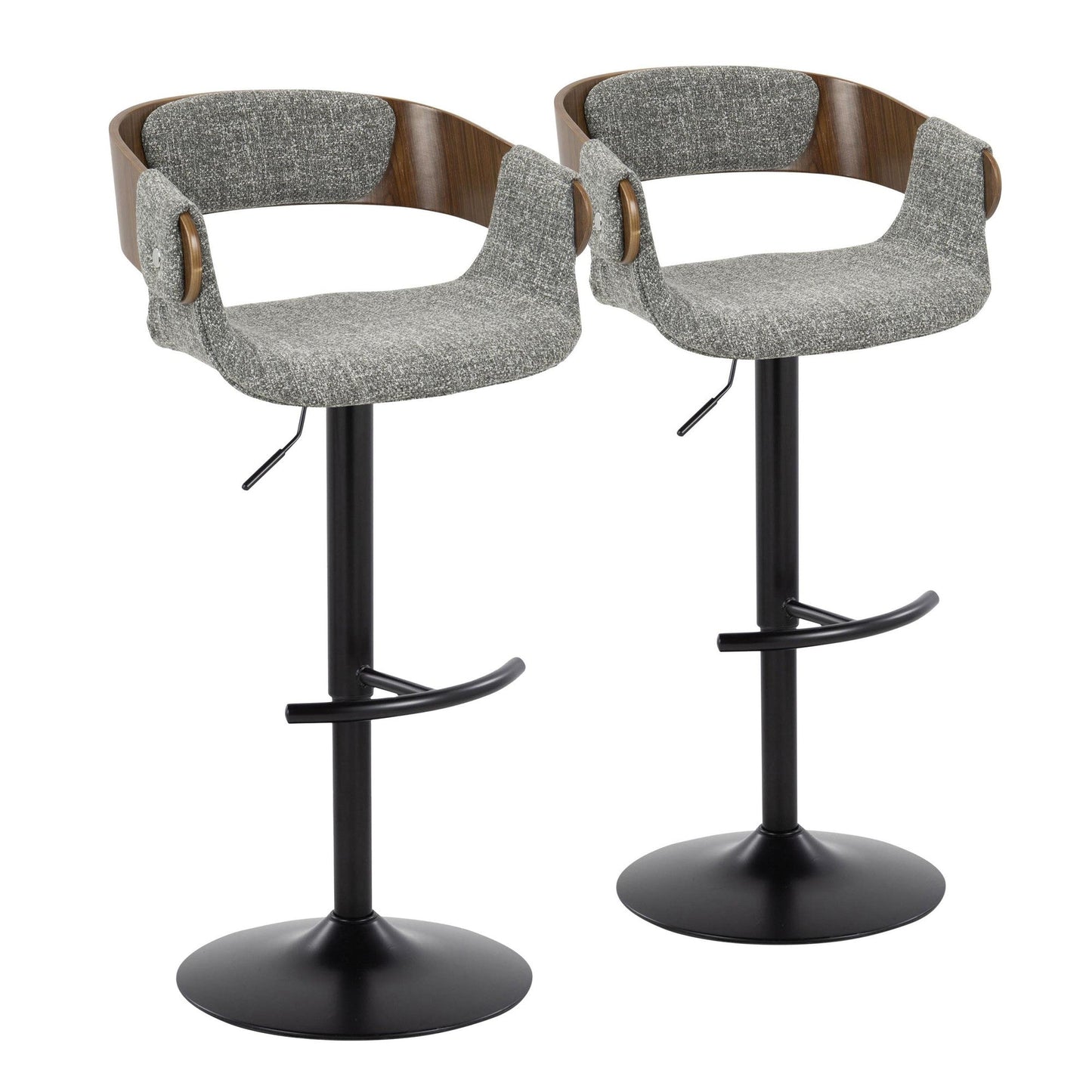 Majestic Office Furniture Adjustable Barstool - Set of 2