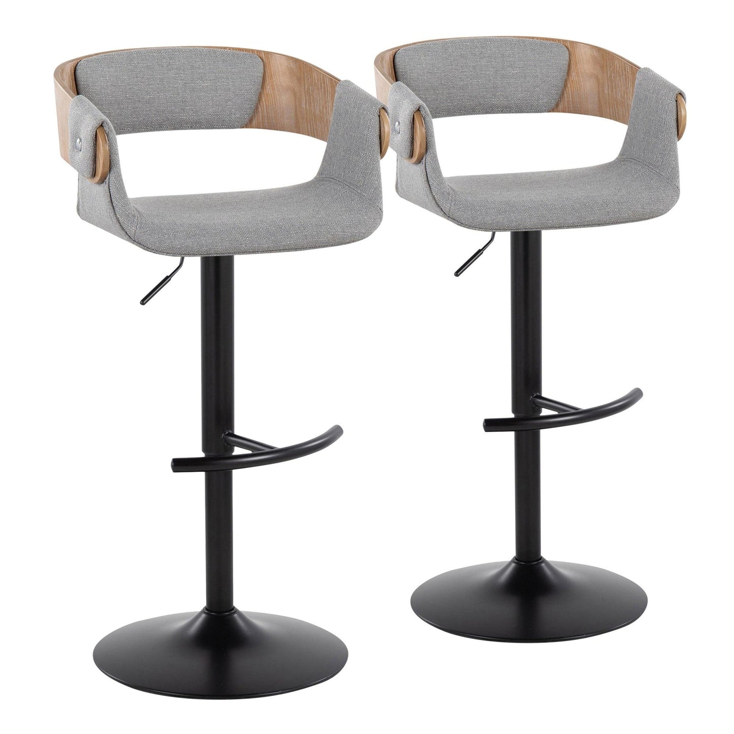 Majestic Office Furniture Adjustable Barstool - Set of 2