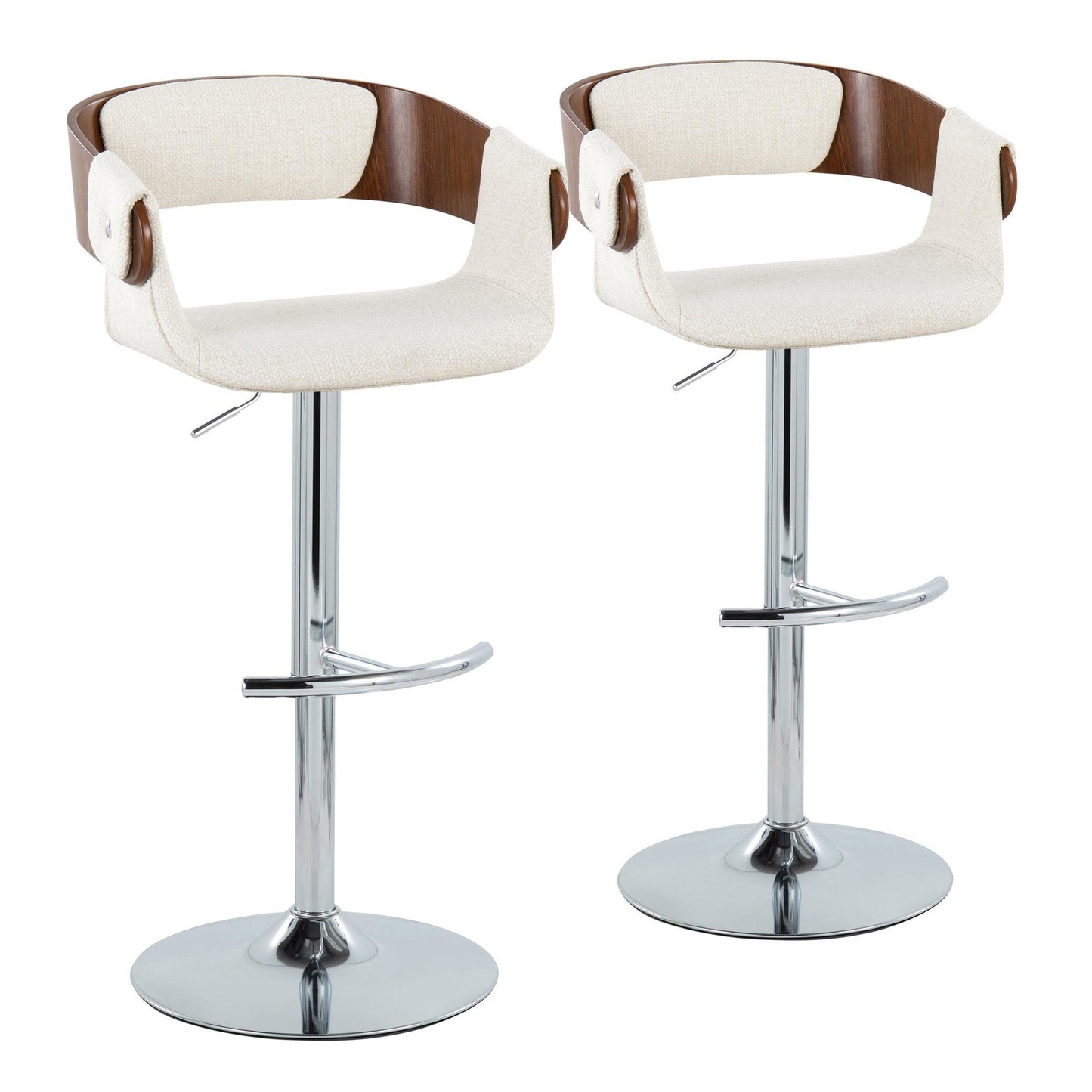 Majestic Office Furniture Adjustable Barstool - Set of 2