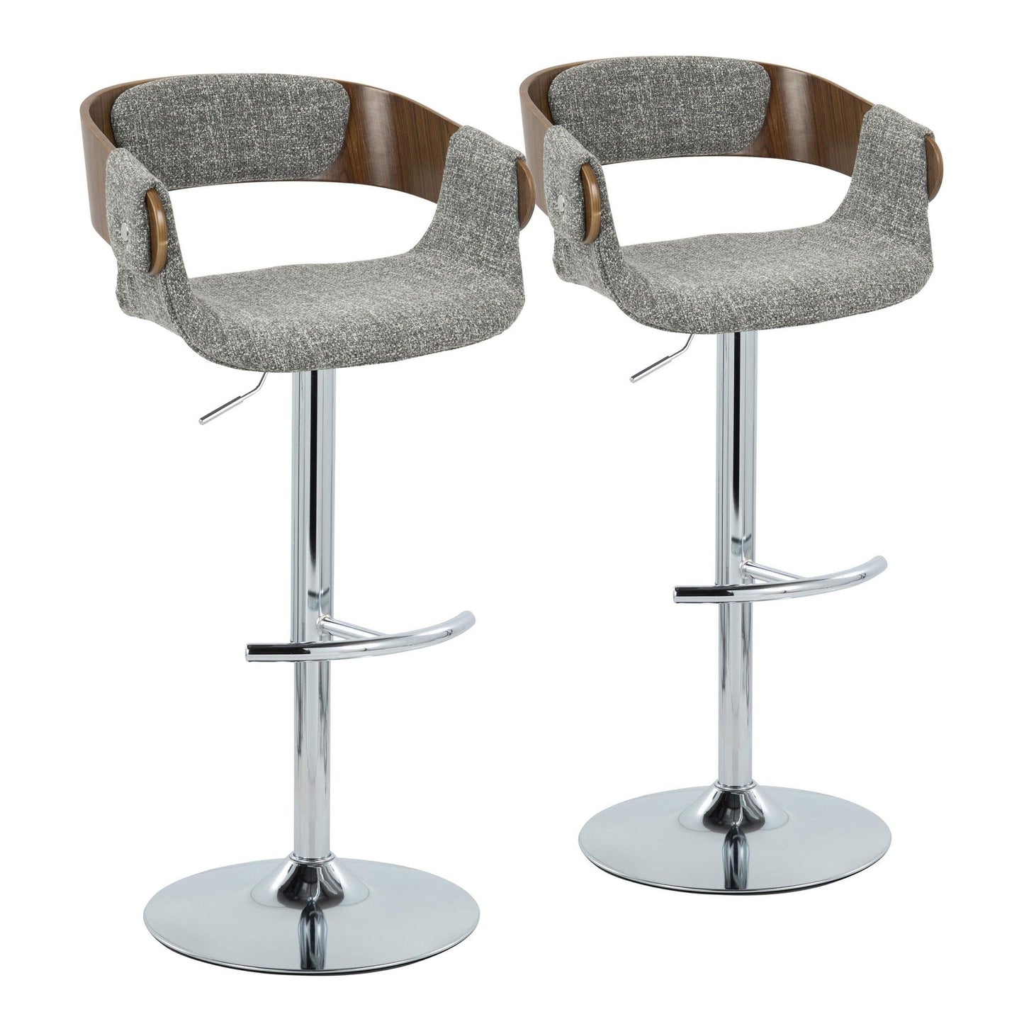 Majestic Office Furniture Adjustable Barstool - Set of 2