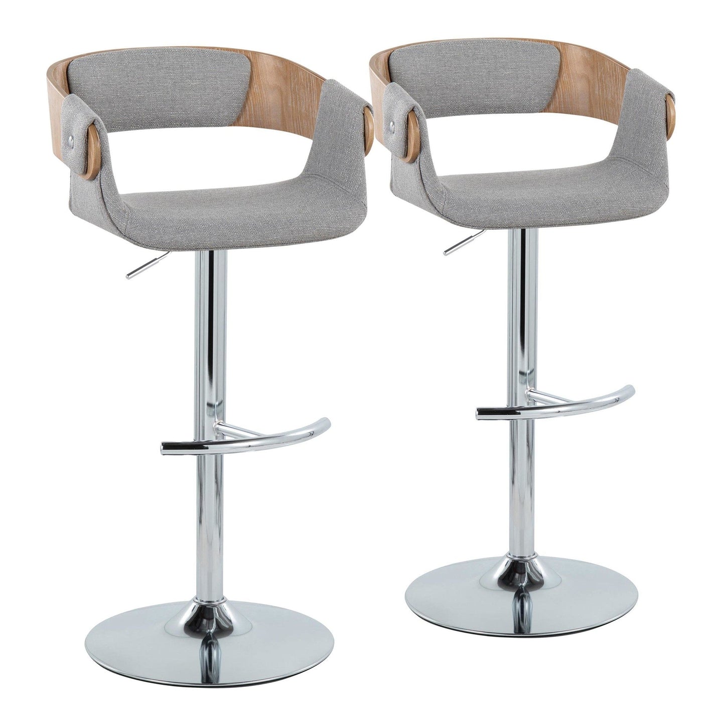 Majestic Office Furniture Adjustable Barstool - Set of 2