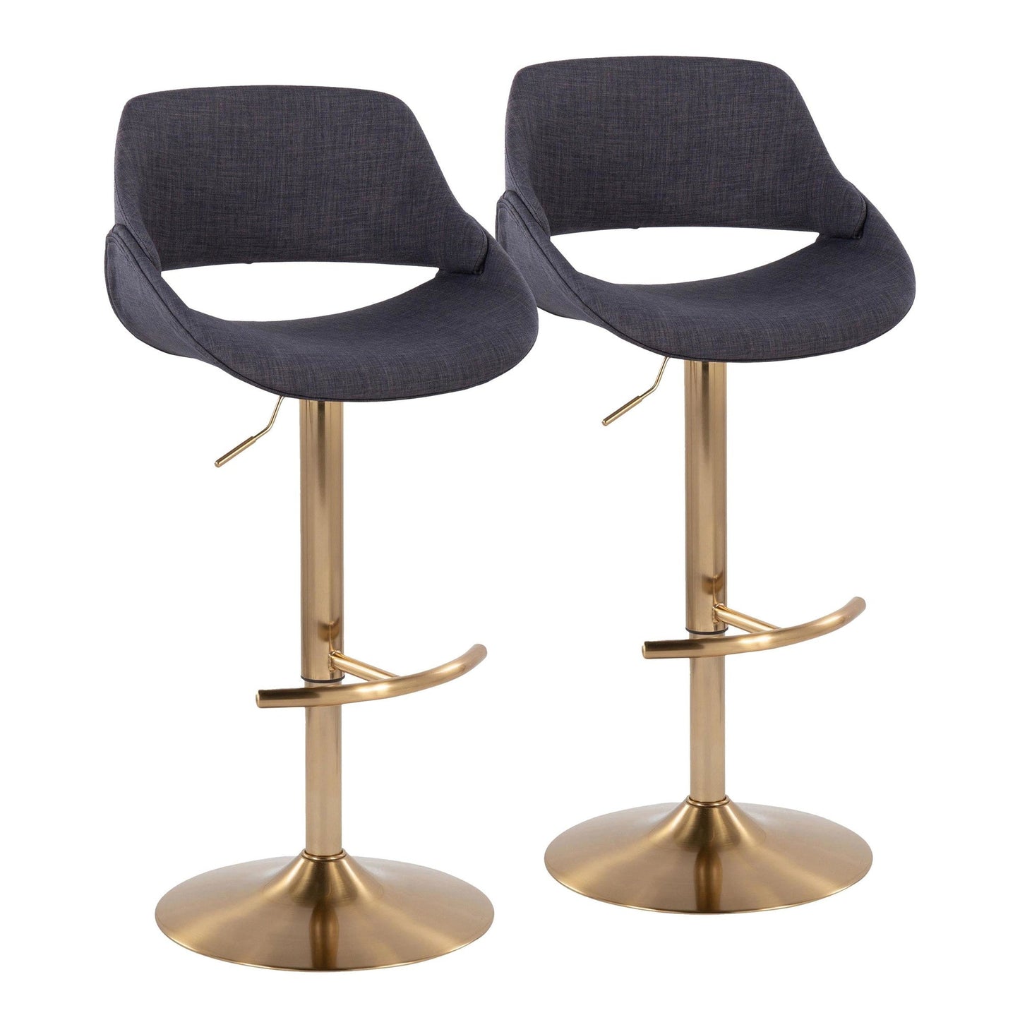 Majestic Office Furniture Adjustable Barstool - Set of 2
