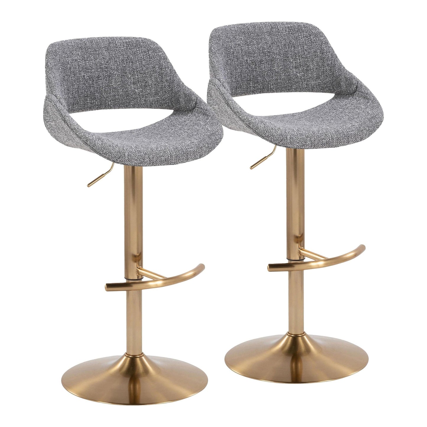 Majestic Office Furniture Adjustable Barstool - Set of 2