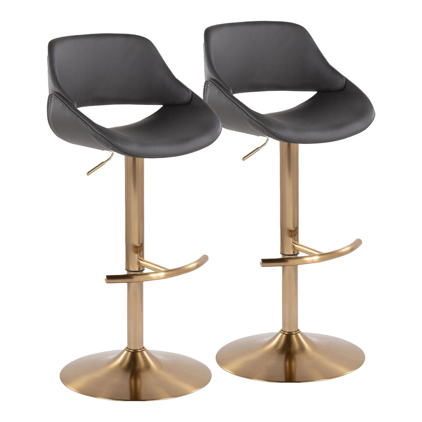 Majestic Office Furniture Adjustable Barstool - Set of 2