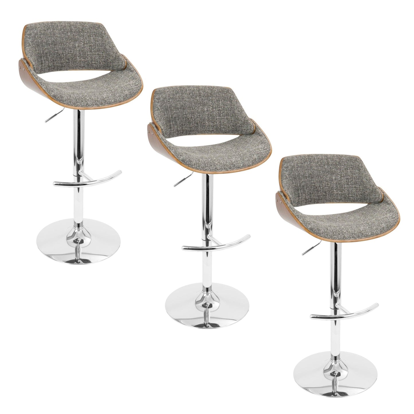 Majestic Office Furniture Adjustable Barstool - Set Of 3