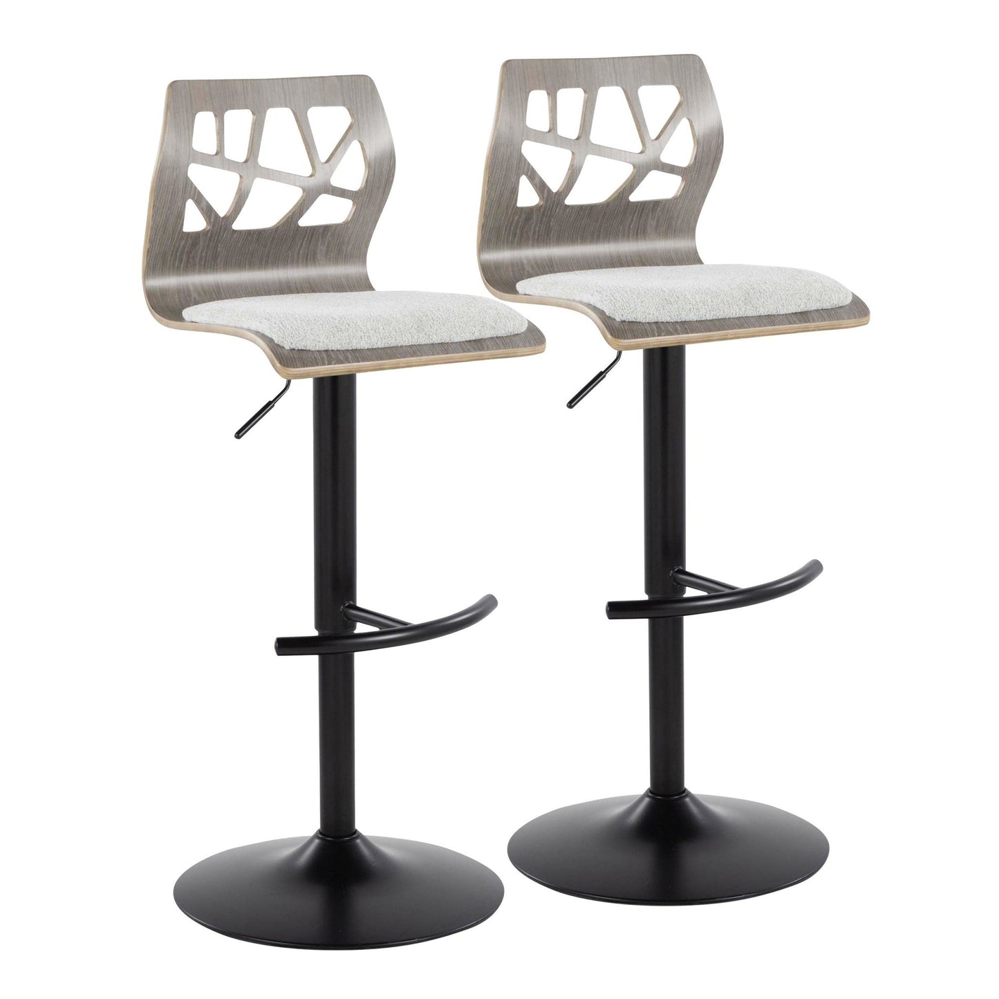 Majestic Office Furniture Adjustable Barstool - Set of 2