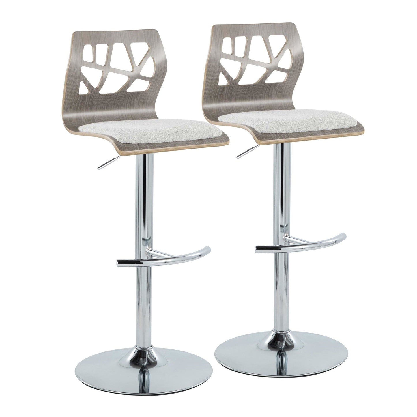Majestic Office Furniture Adjustable Barstool - Set of 2