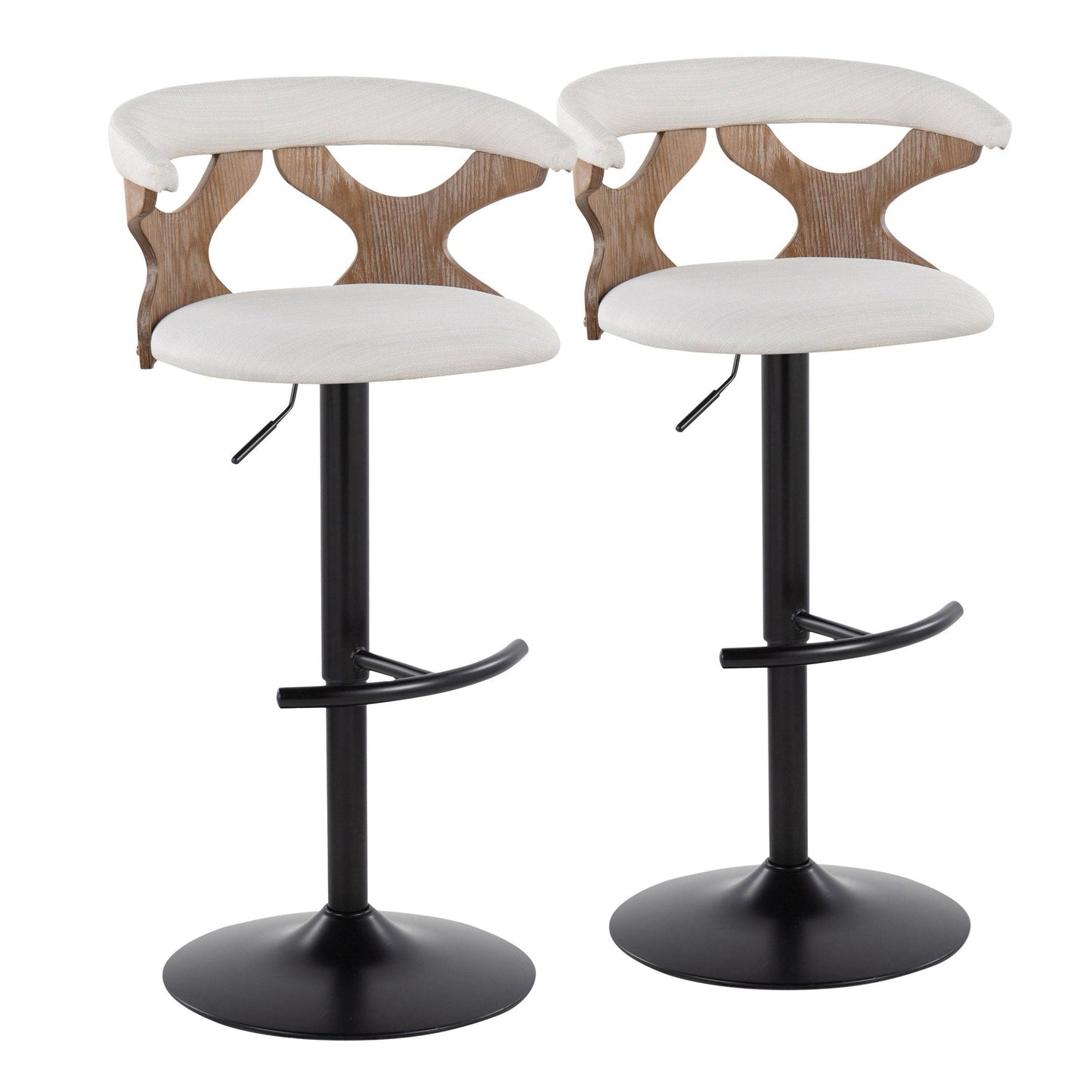 Majestic Office Furniture Adjustable Barstool - Set of 2