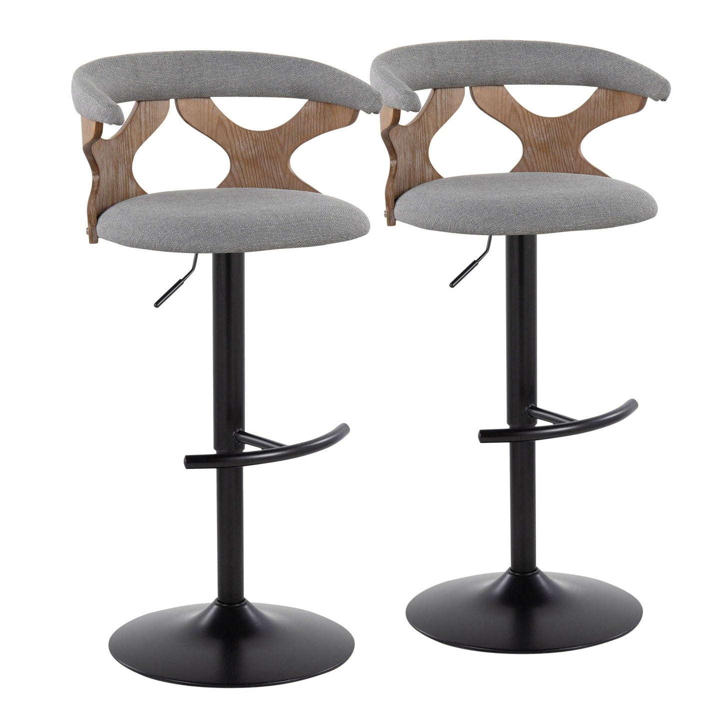 Majestic Office Furniture Adjustable Barstool - Set of 2