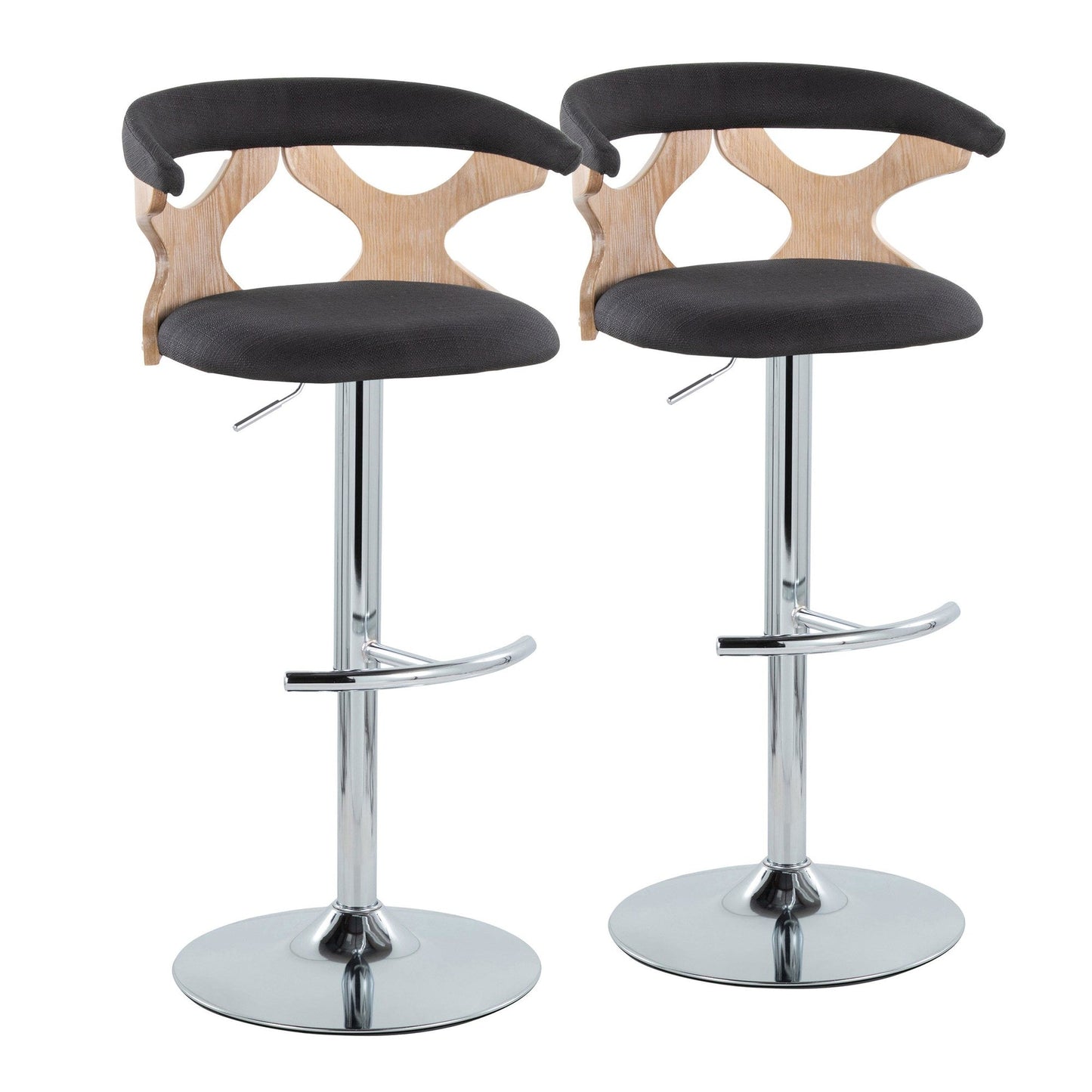 Majestic Office Furniture Adjustable Barstool - Set of 2