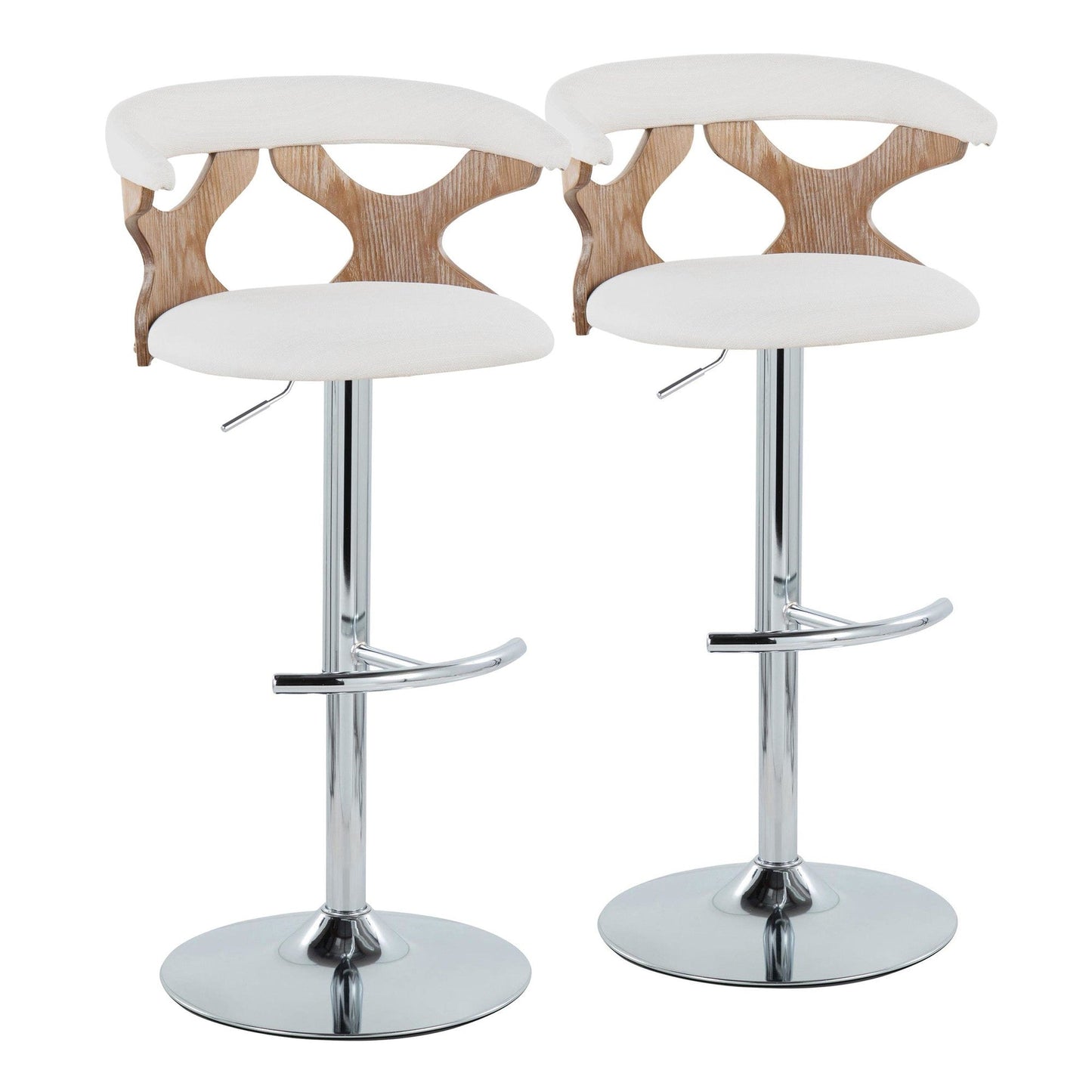 Majestic Office Furniture Adjustable Barstool - Set of 2