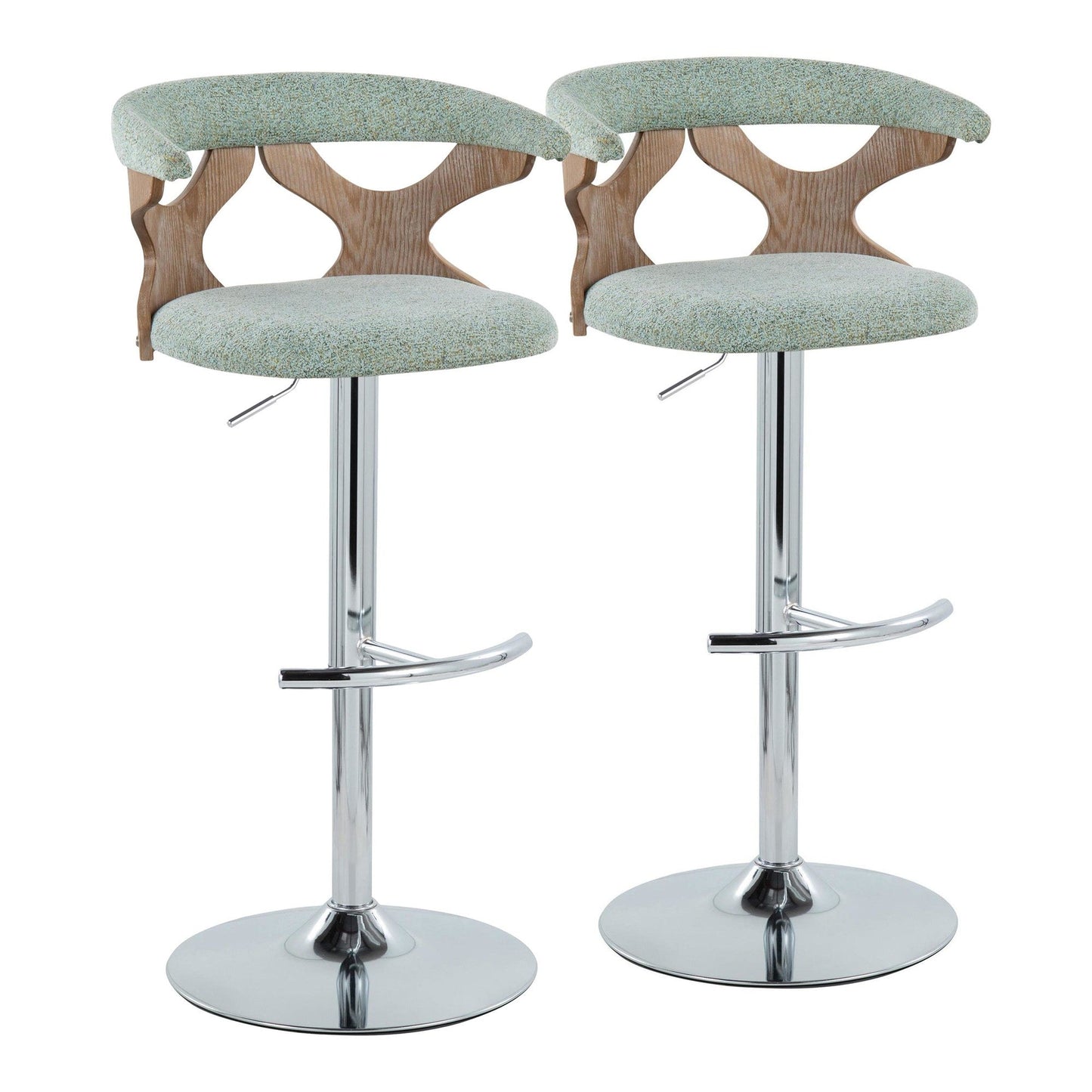 Majestic Office Furniture Adjustable Barstool - Set of 2