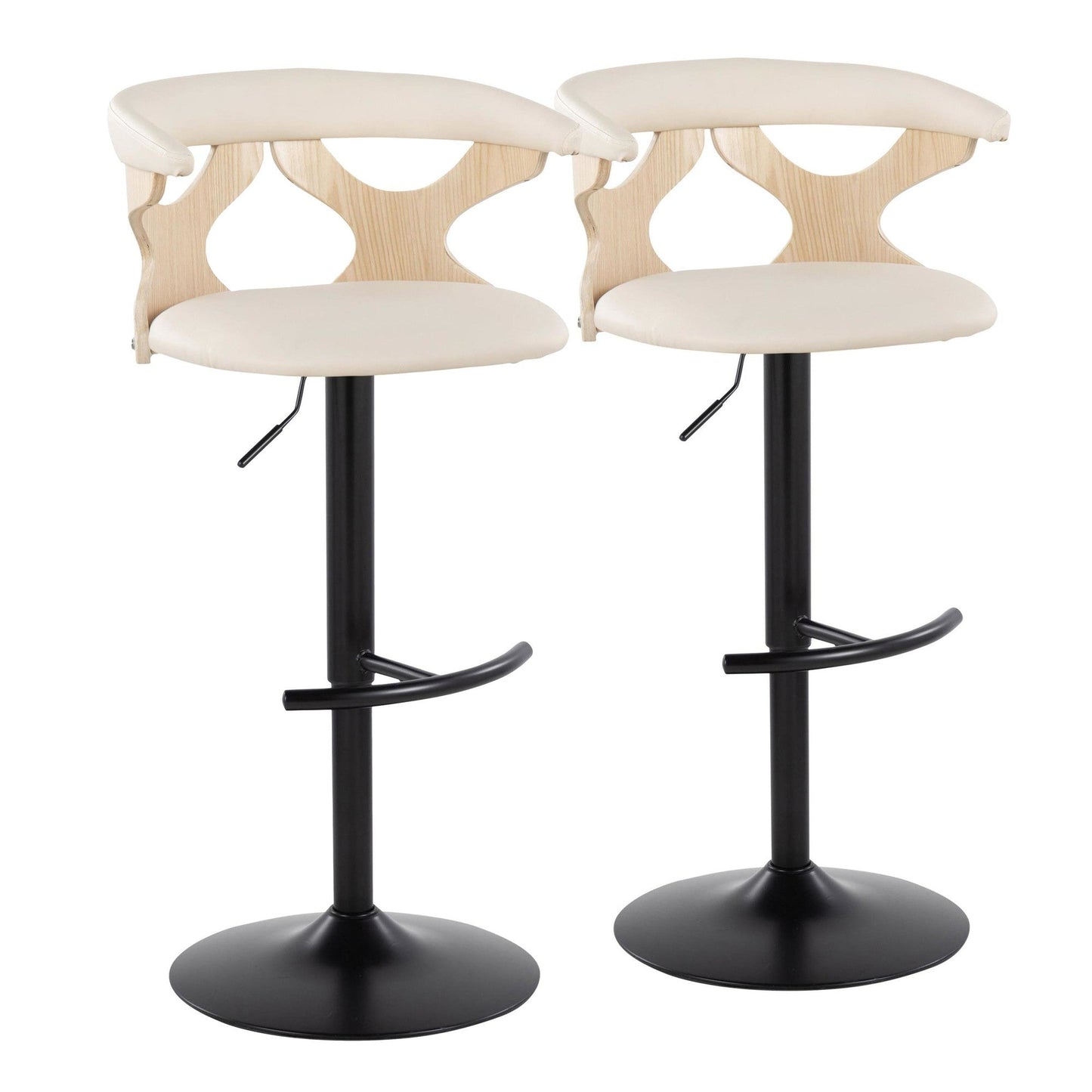 Majestic Office Furniture Adjustable Barstool - Set of 2