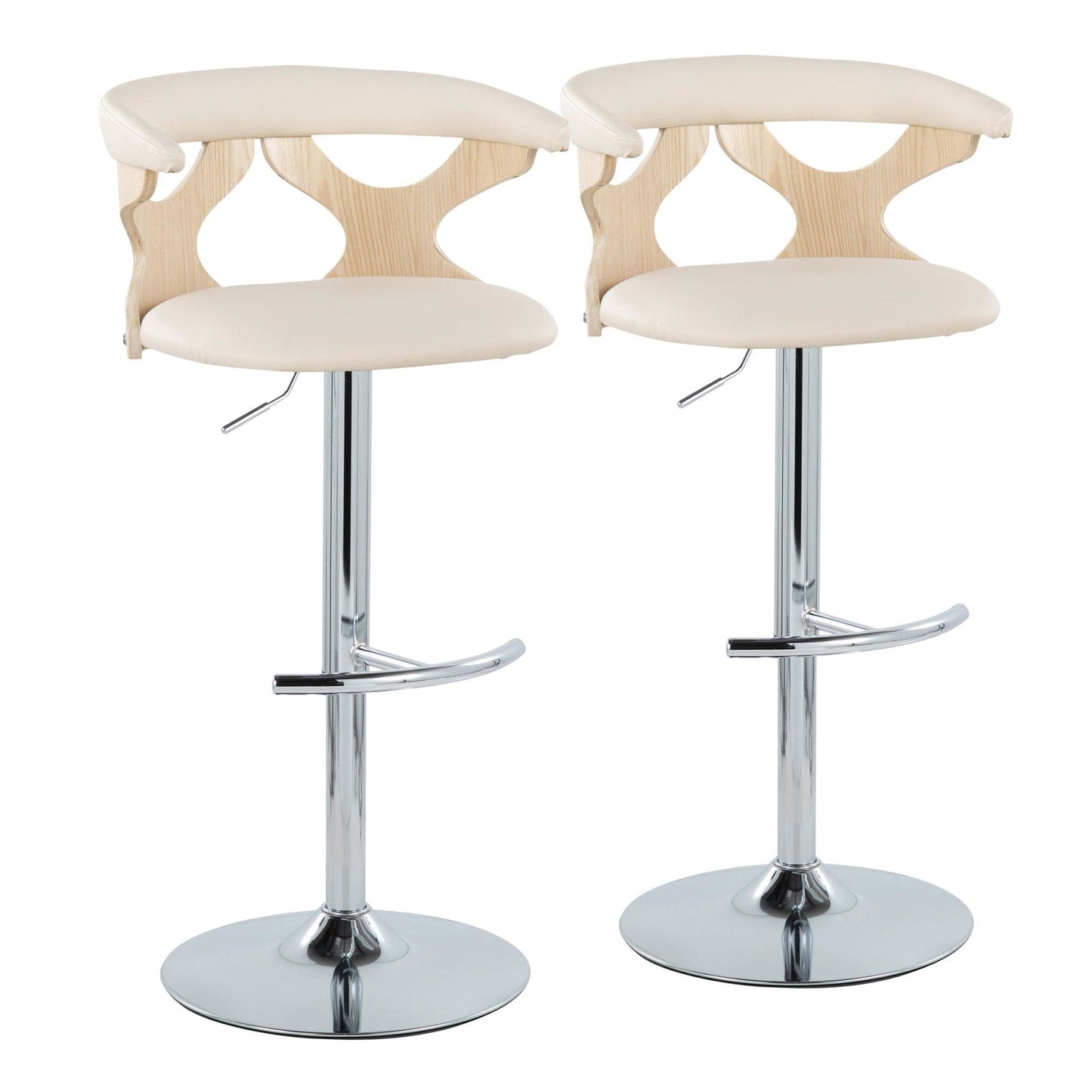 Majestic Office Furniture Adjustable Barstool - Set of 2