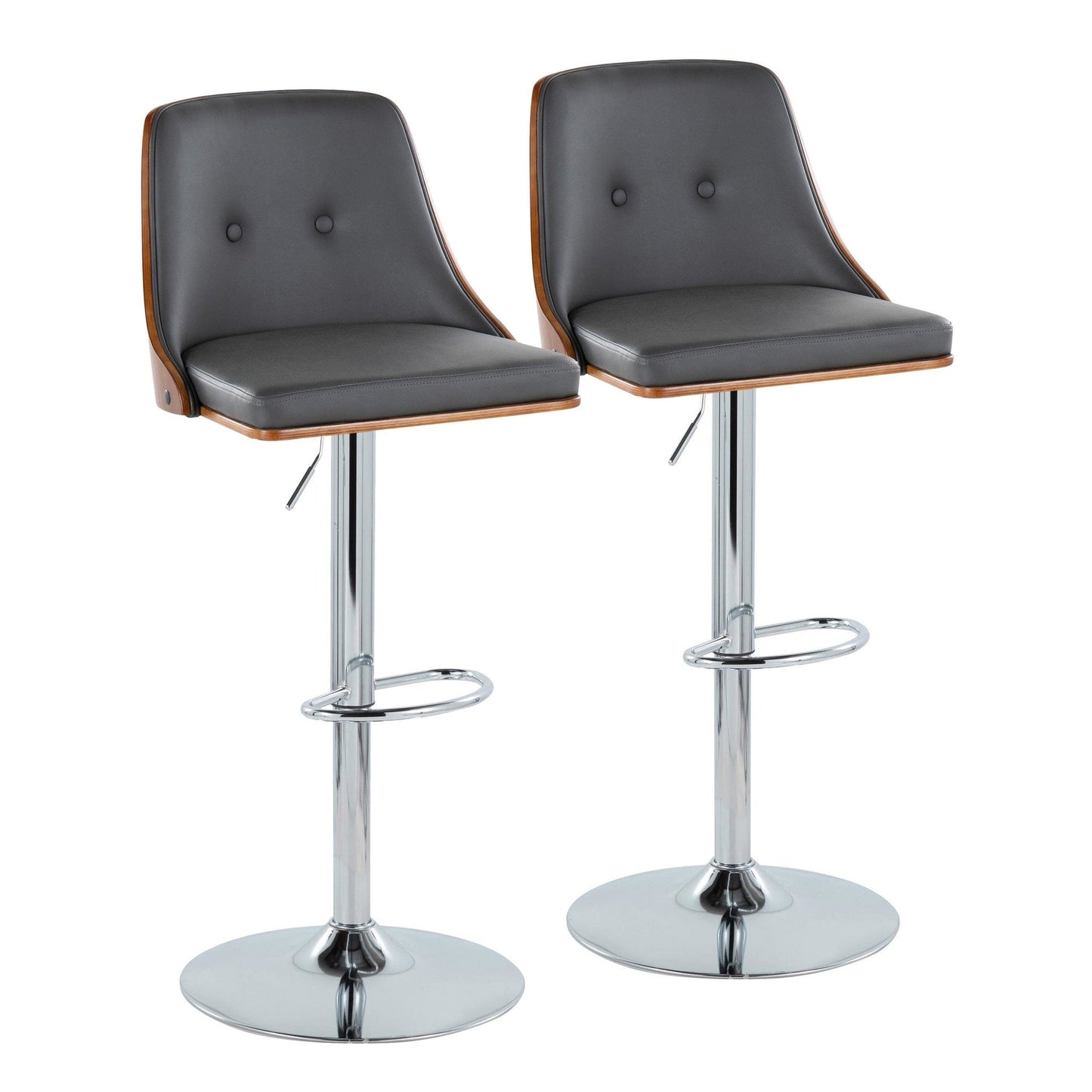 Majestic Office Furniture Adjustable Barstool - Set of 2