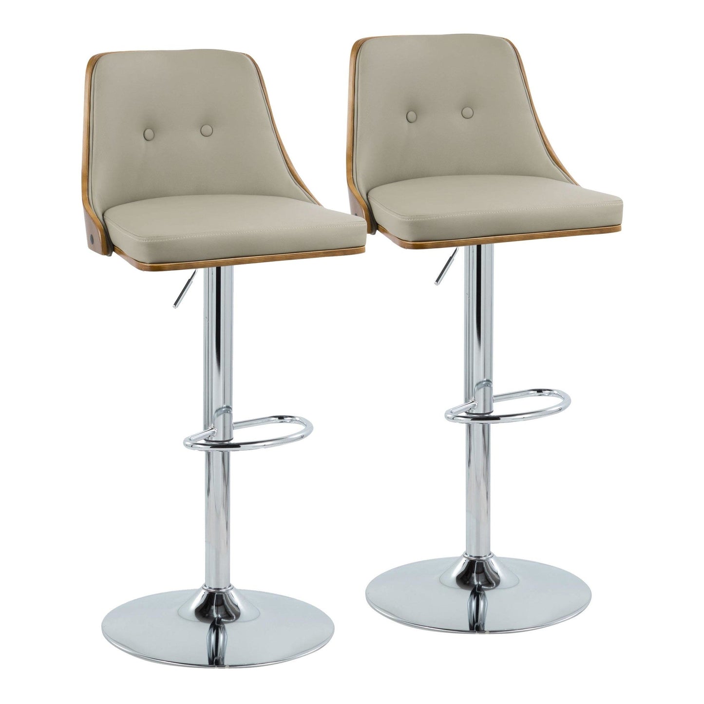 Majestic Office Furniture Adjustable Barstool - Set of 2