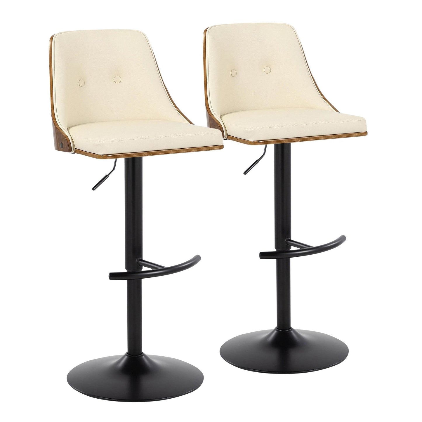 Majestic Office Furniture Adjustable Barstool - Set of 2