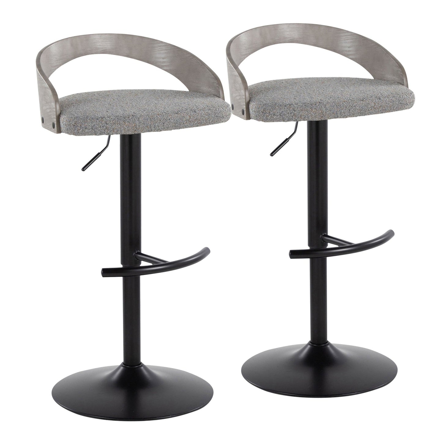 Majestic Office Furniture Adjustable Barstool - Set of 2