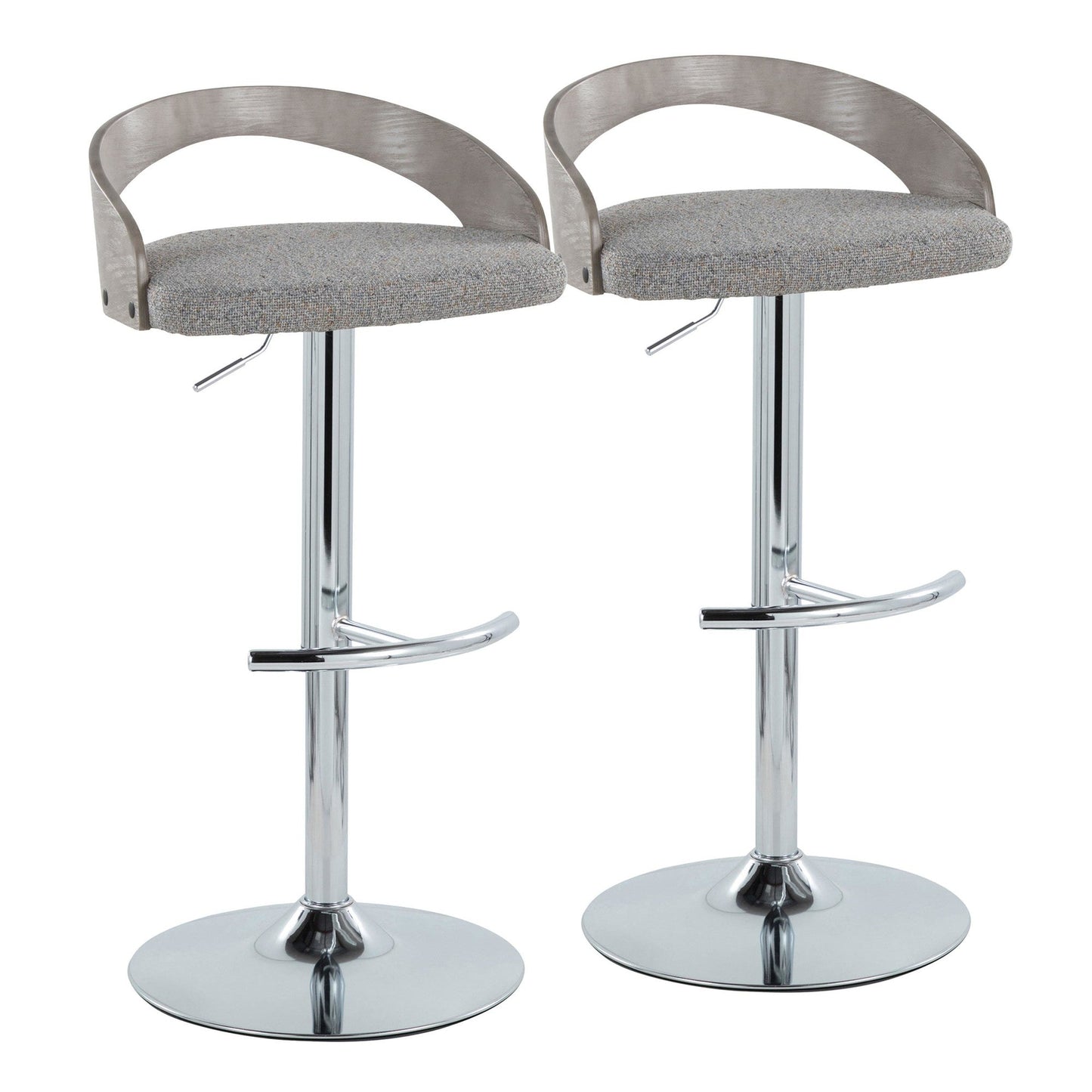 Majestic Office Furniture Adjustable Barstool - Set of 2