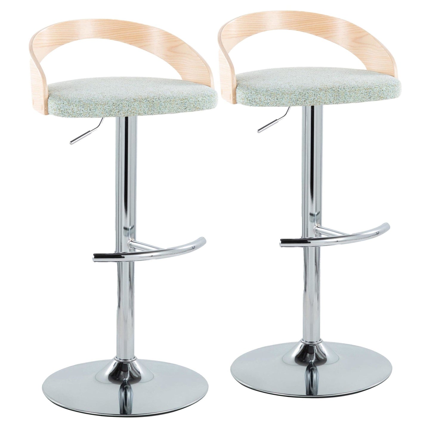 Majestic Office Furniture Adjustable Barstool - Set of 2