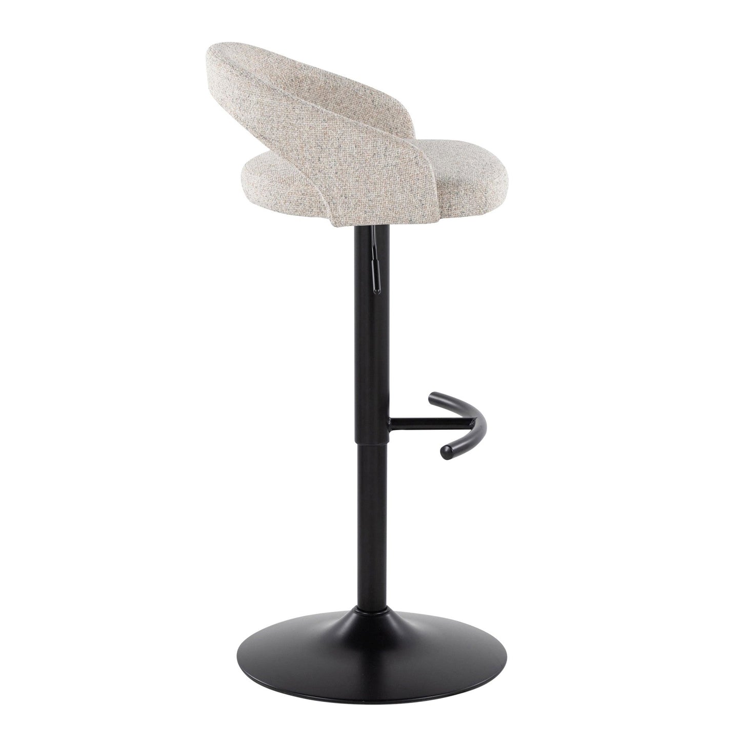 Majestic Office Furniture Upholstered Adjustable Barstool